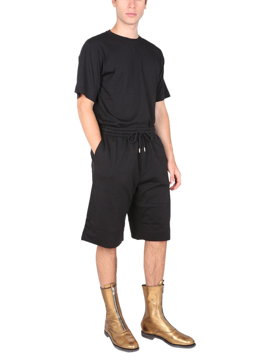 Dries Van Noten Men Cotton Blend Sweat Shorts - 1