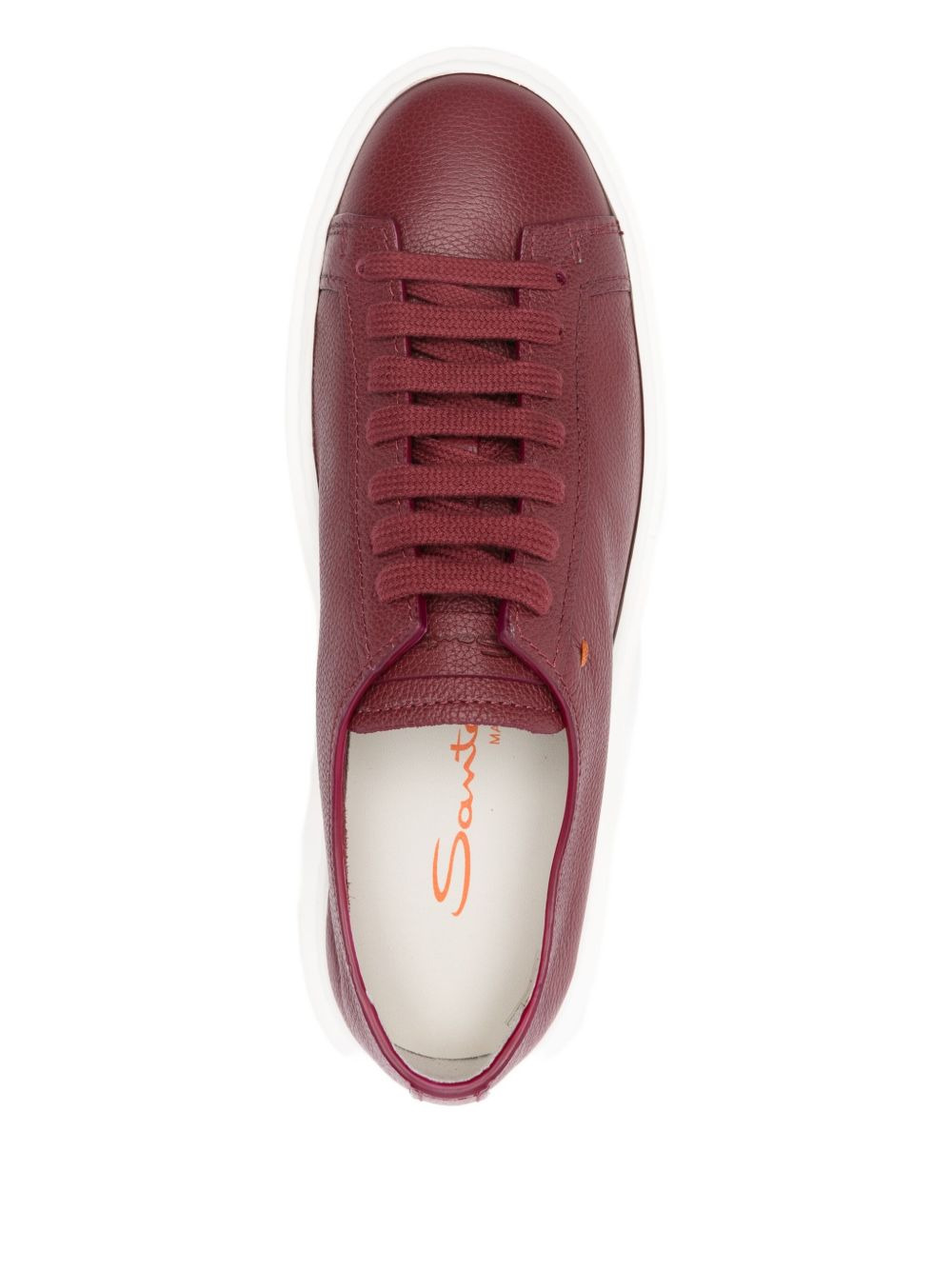 lace-up platform sneakers - 4