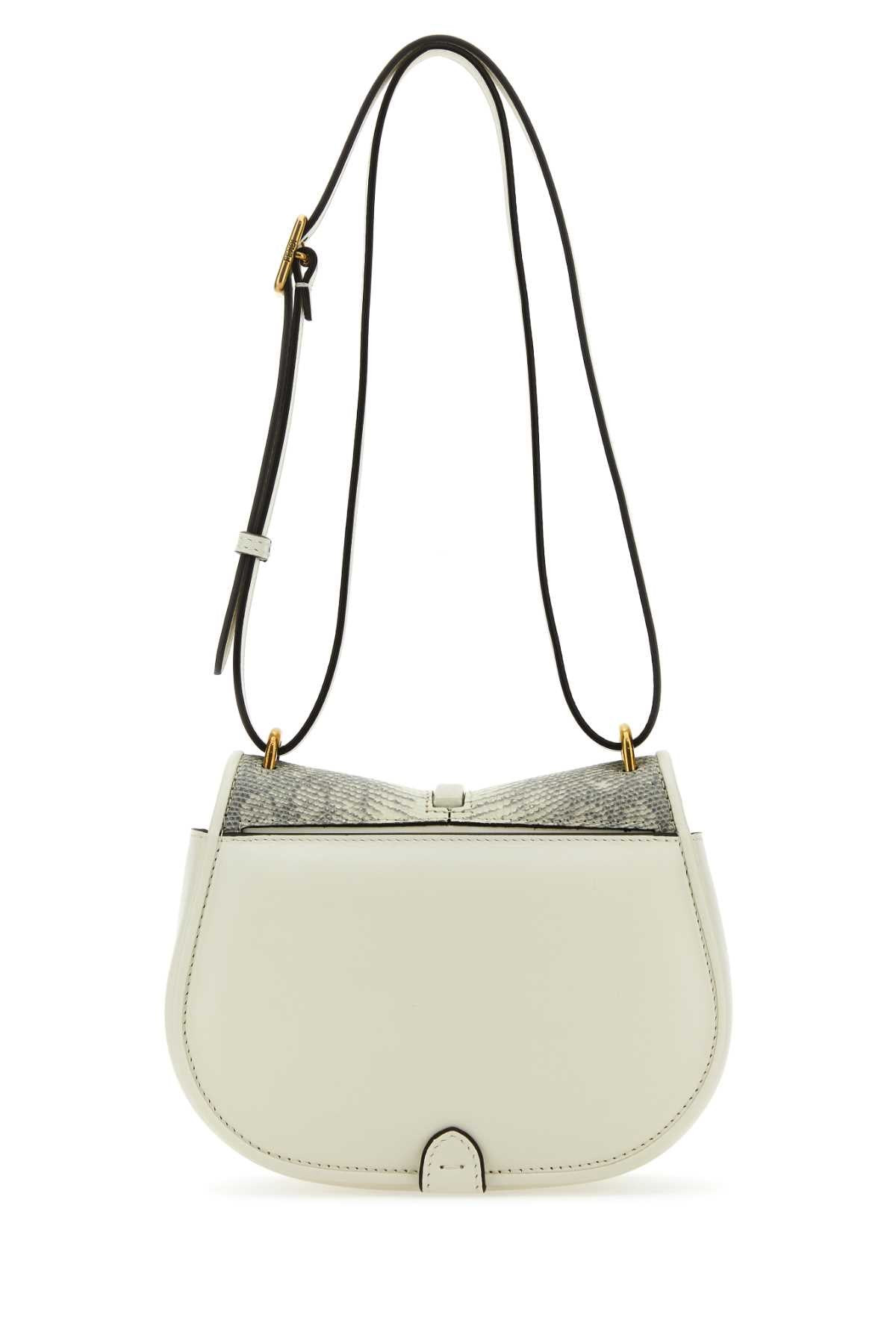 Fendi Women White Leather Mini C Mon Crossbody Bag - 3