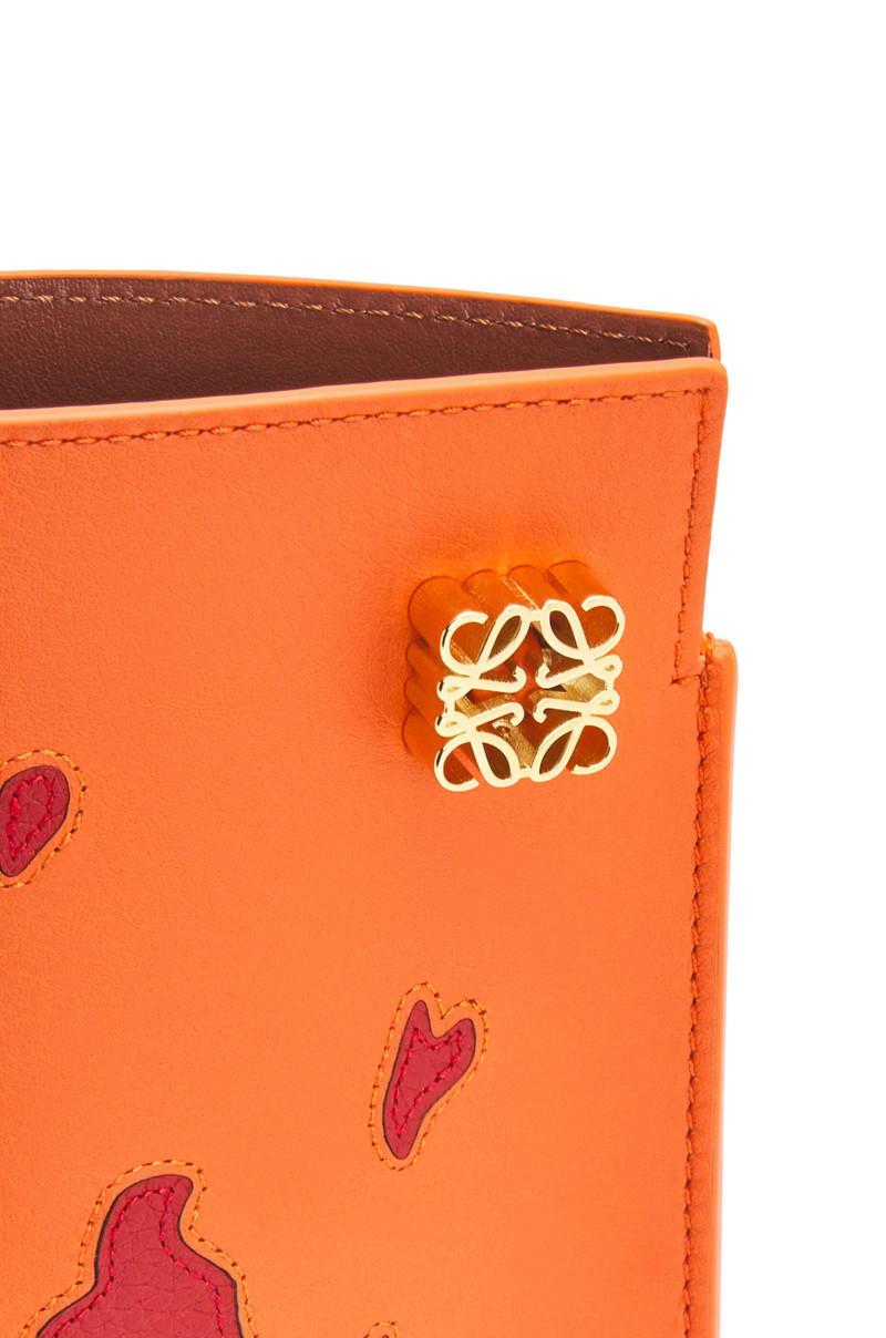 Calcifer dice pocket in classic calfskin 9