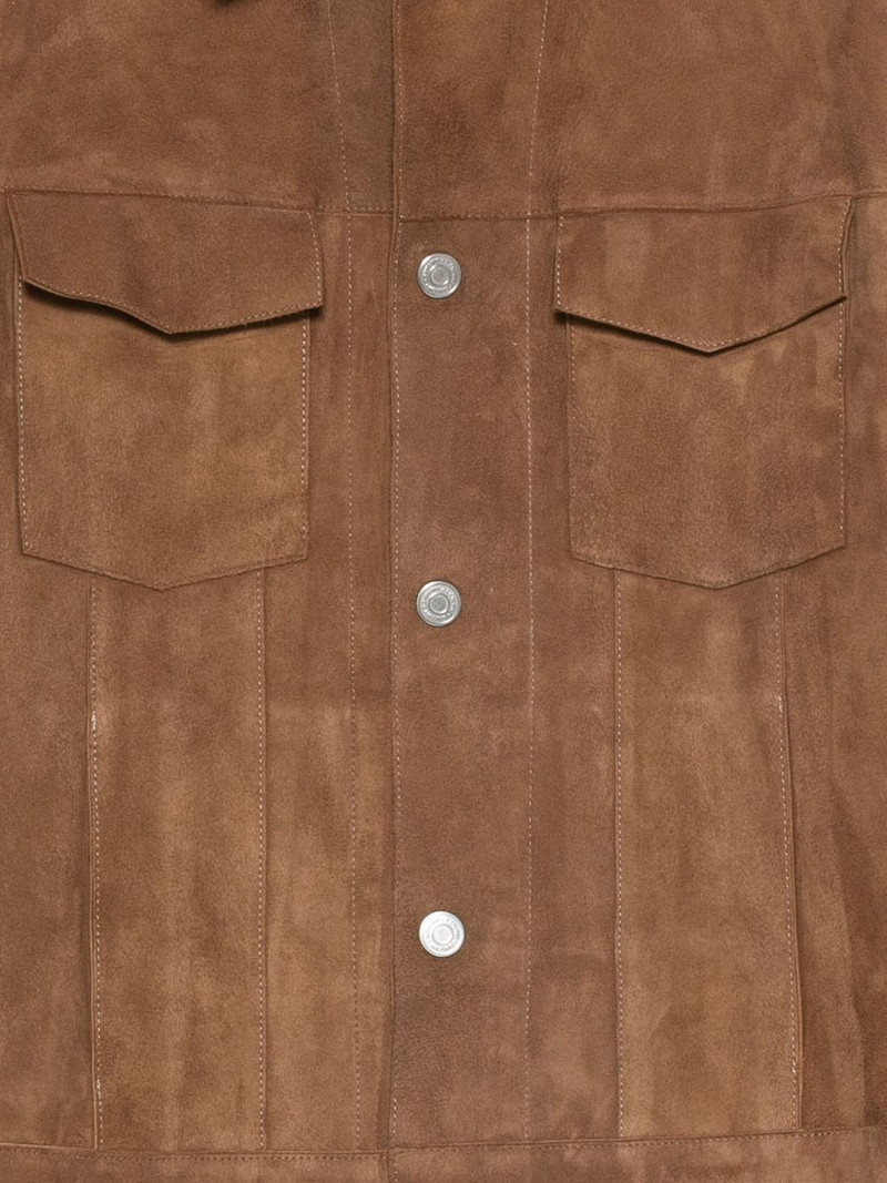 AMI Paris snap-button flap-pocket jacket outlook