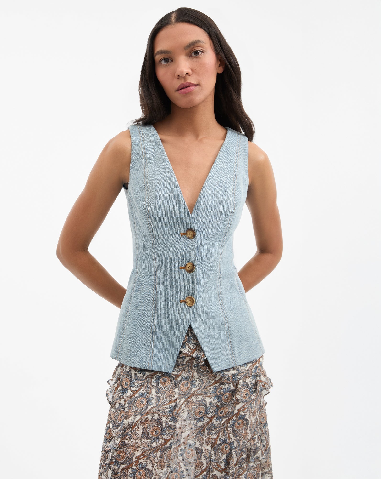 AVALINA BUTTON-UP VEST - 2