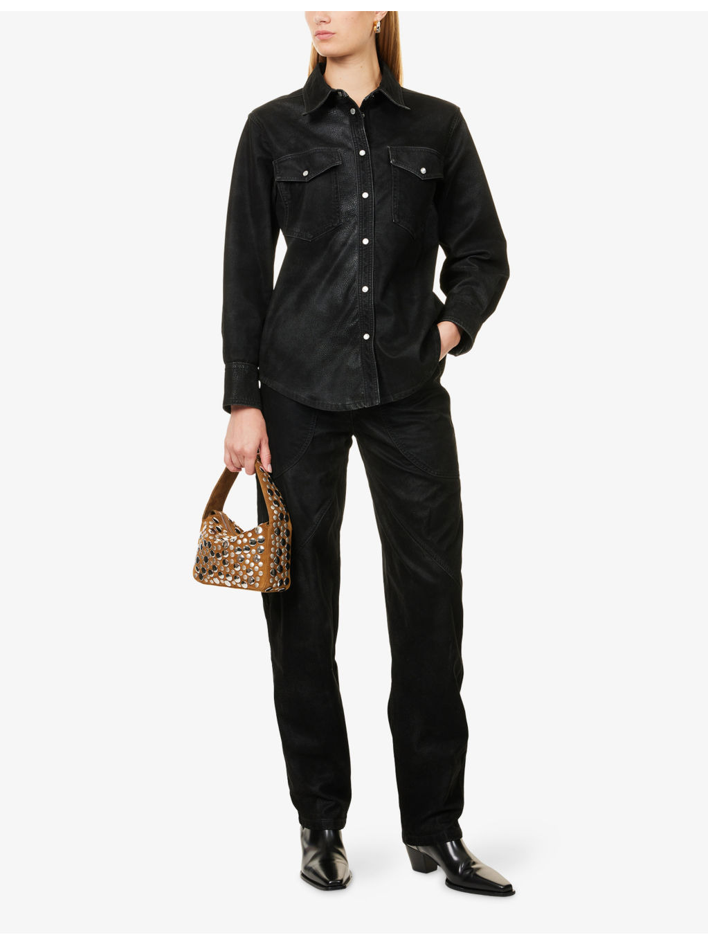 Karima Curved-Hem Woven Shirt - 2