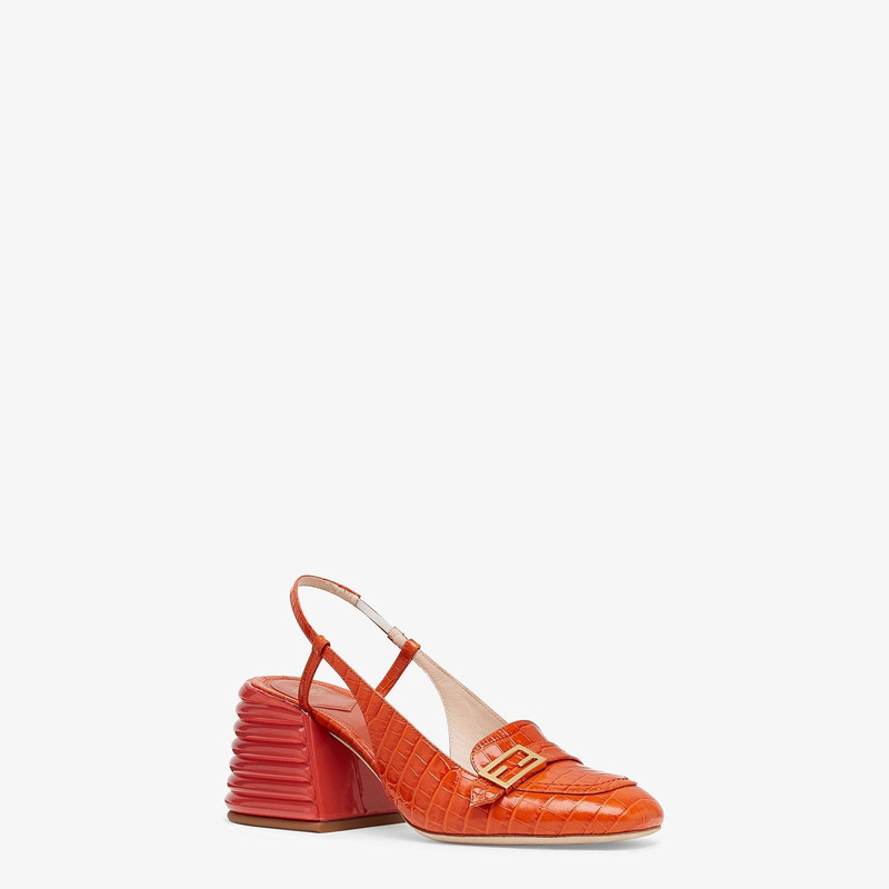 FENDI Red leather Promenades outlook