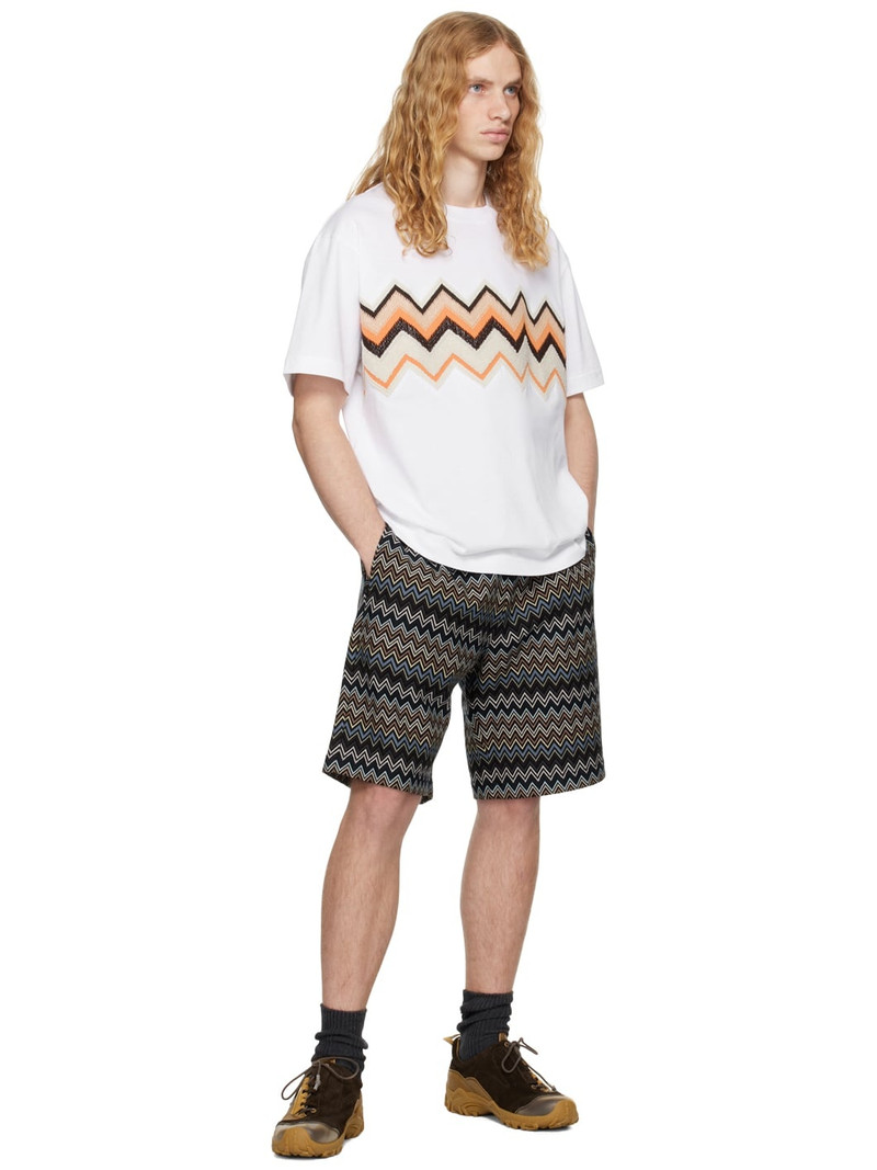 Missoni Multicolor Zig Zag Cotton Bermuda Shorts outlook