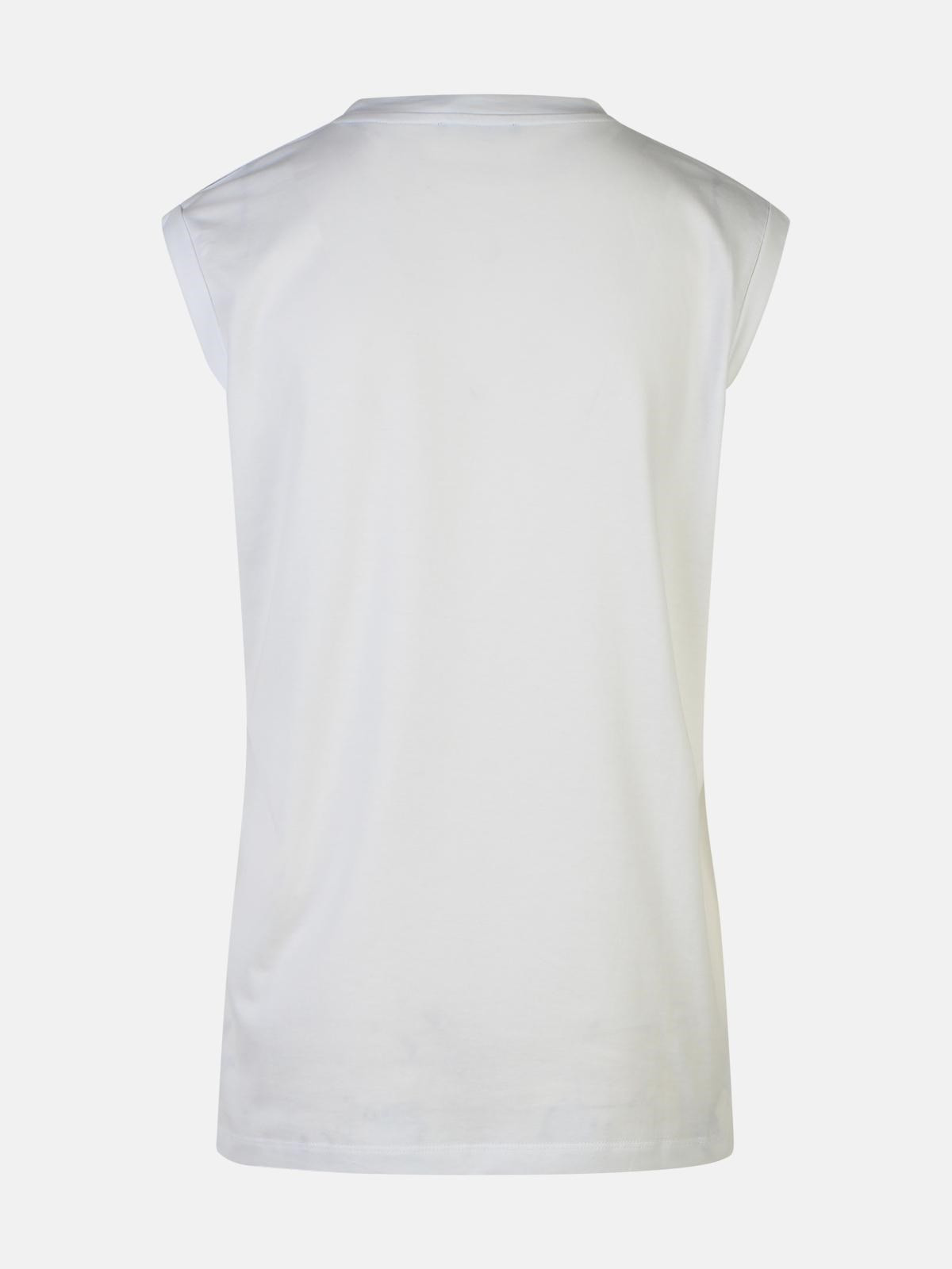 WHITE COTTON TANK TOP - 3
