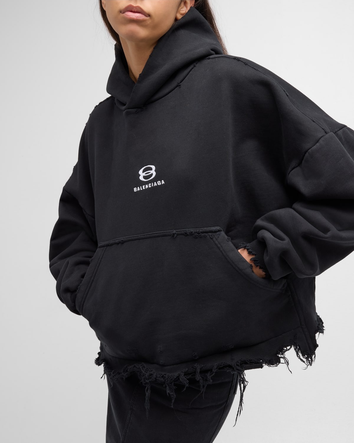 Unity Sports Icon Cropped Hoodie Oversized - 7