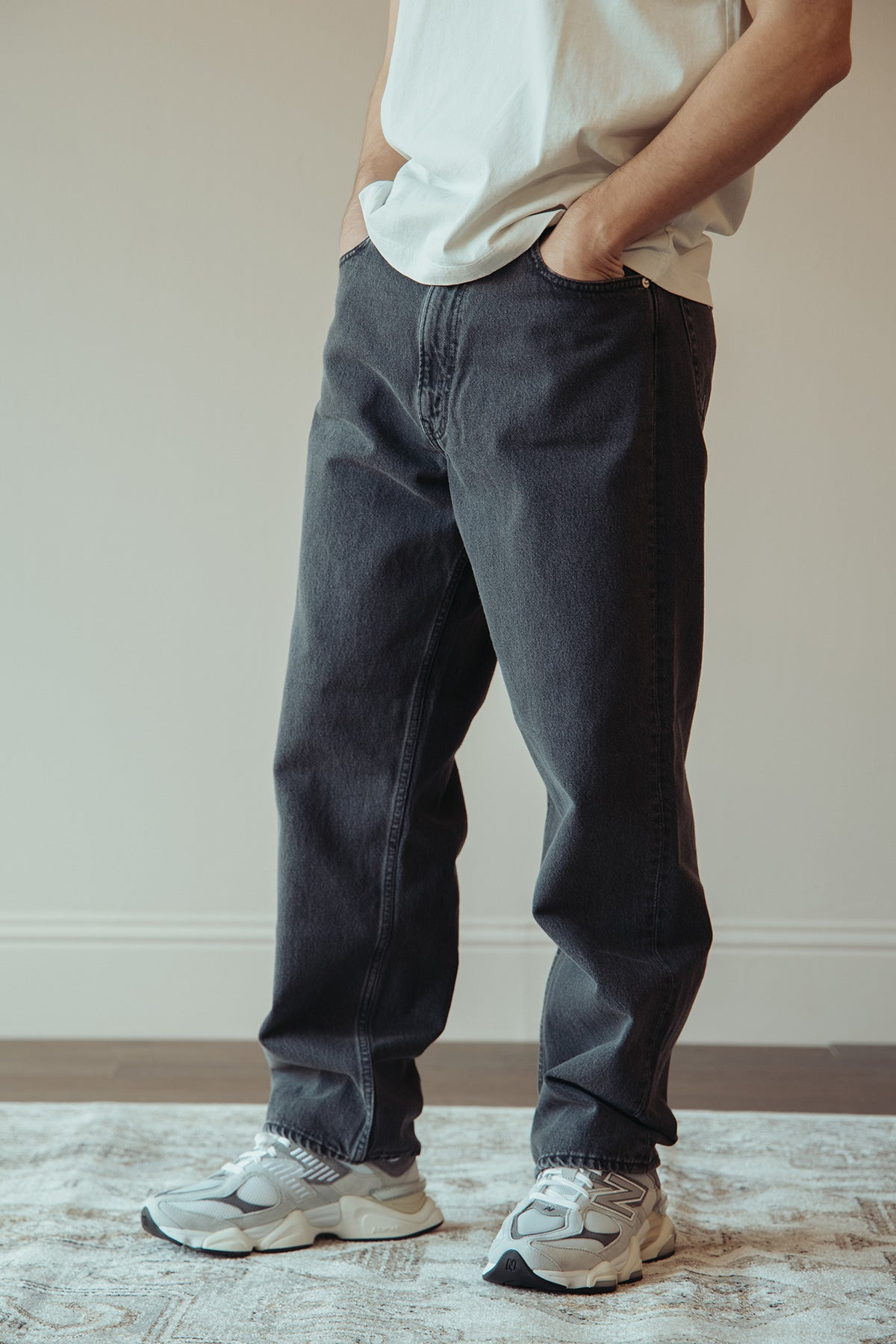 101 Dad's Fit Denim - Black Denim Stone - 2