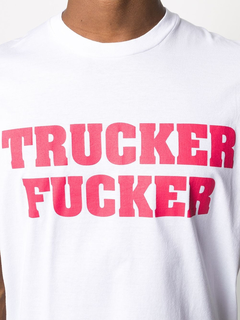 slogan-print box-cut T-shirt 5
