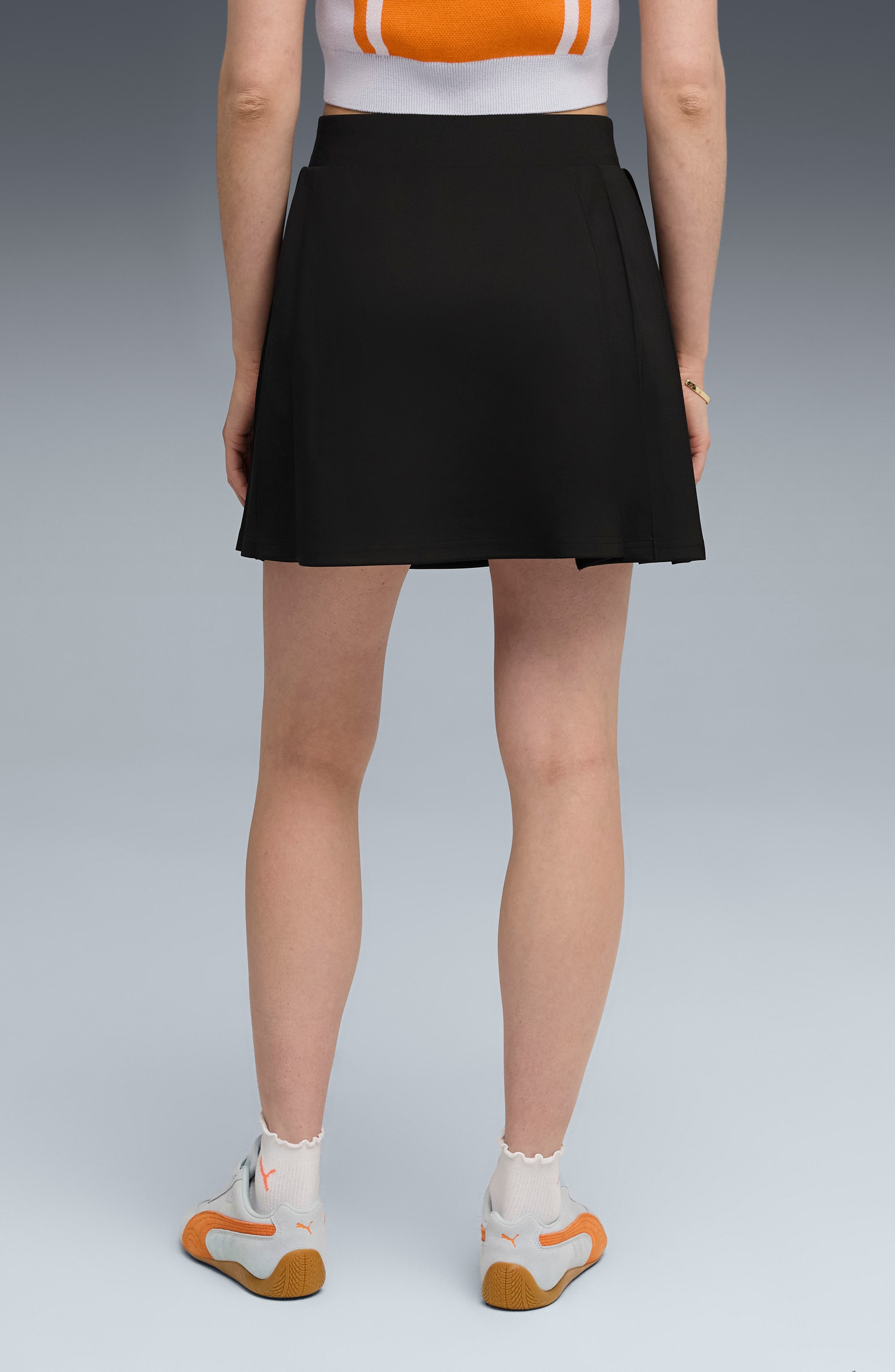 PUMA Pleated Miniskirt in Puma Black at Nordstrom - 2