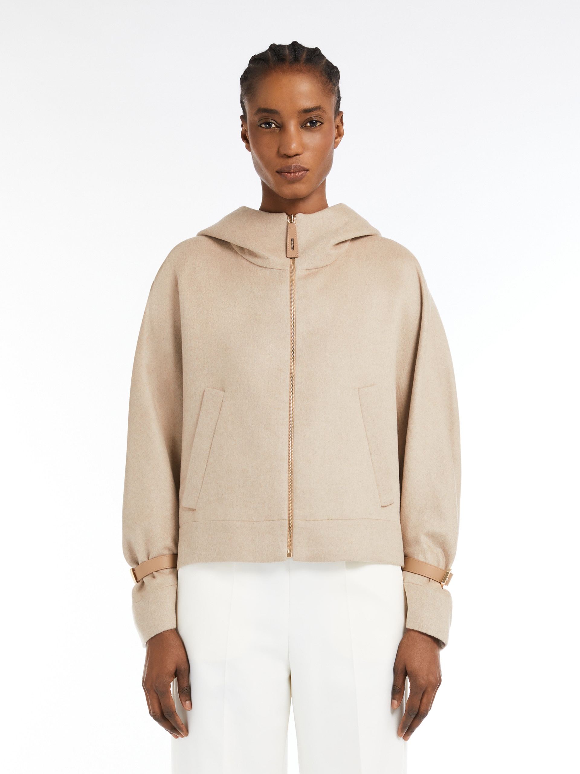 SERIO Wool-blend hooded cape - 3
