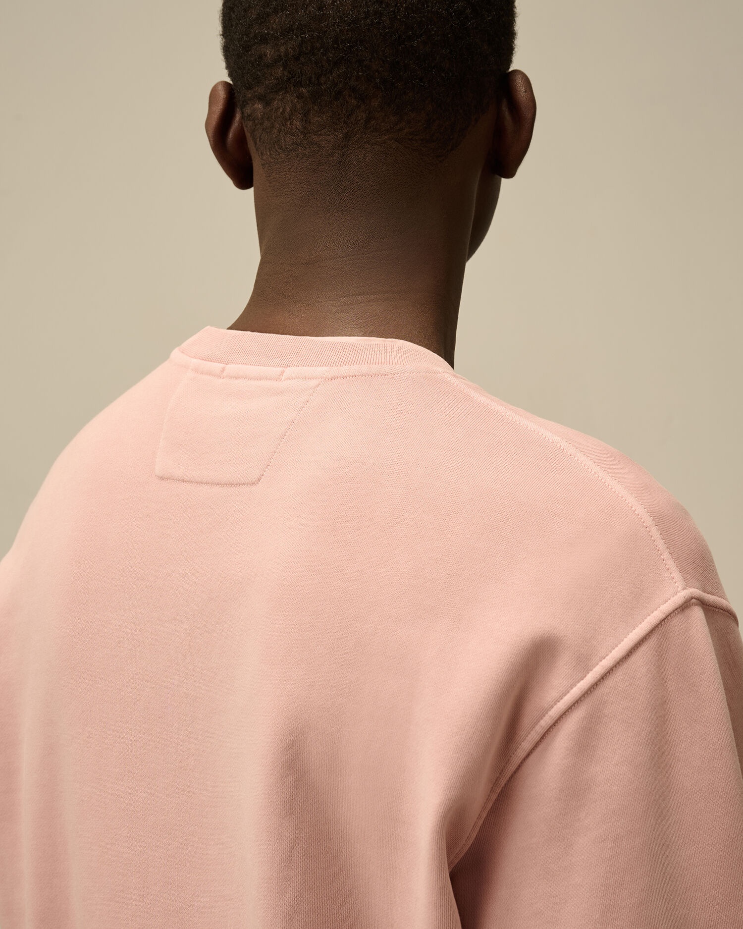 Cotton Diagonal Fleece Crewneck Sweatshirt - 5