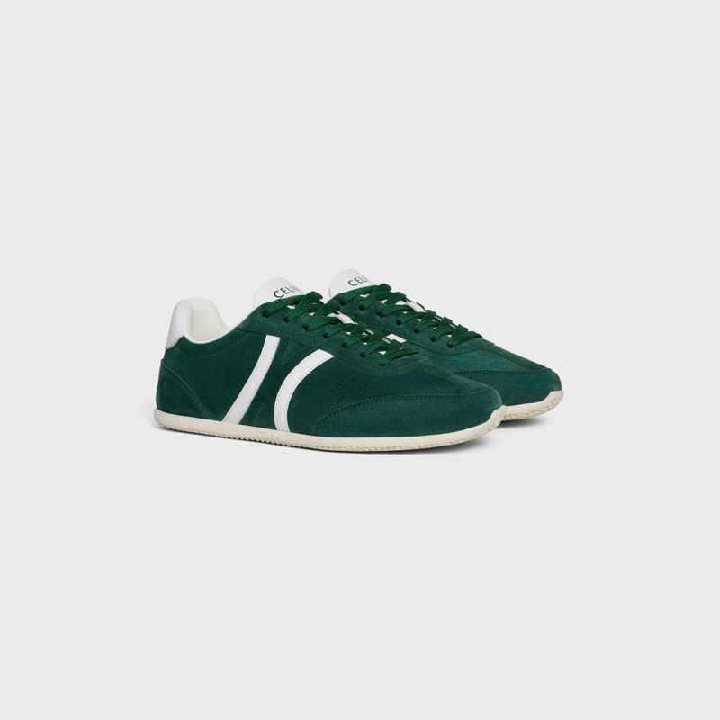 CELINE JOGGER LOW LACE-UP SNEAKER WITH TRIOMPHE IN SUEDE CALFSKIN AND CALFSKIN 2