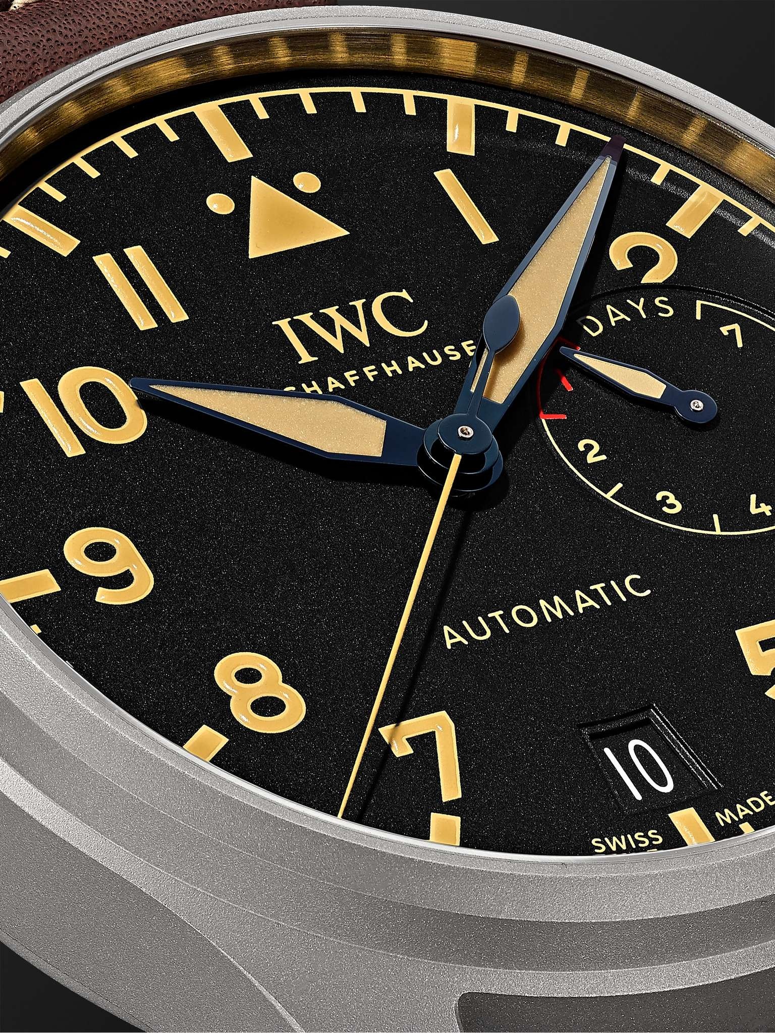 Big Pilot's Heritage Automatic 46.2mm Titanium and Leather Watch, Ref. No. IW501004 - 6