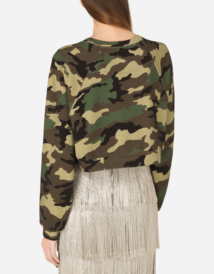 Camouflage-print jersey sweatshirt - 5