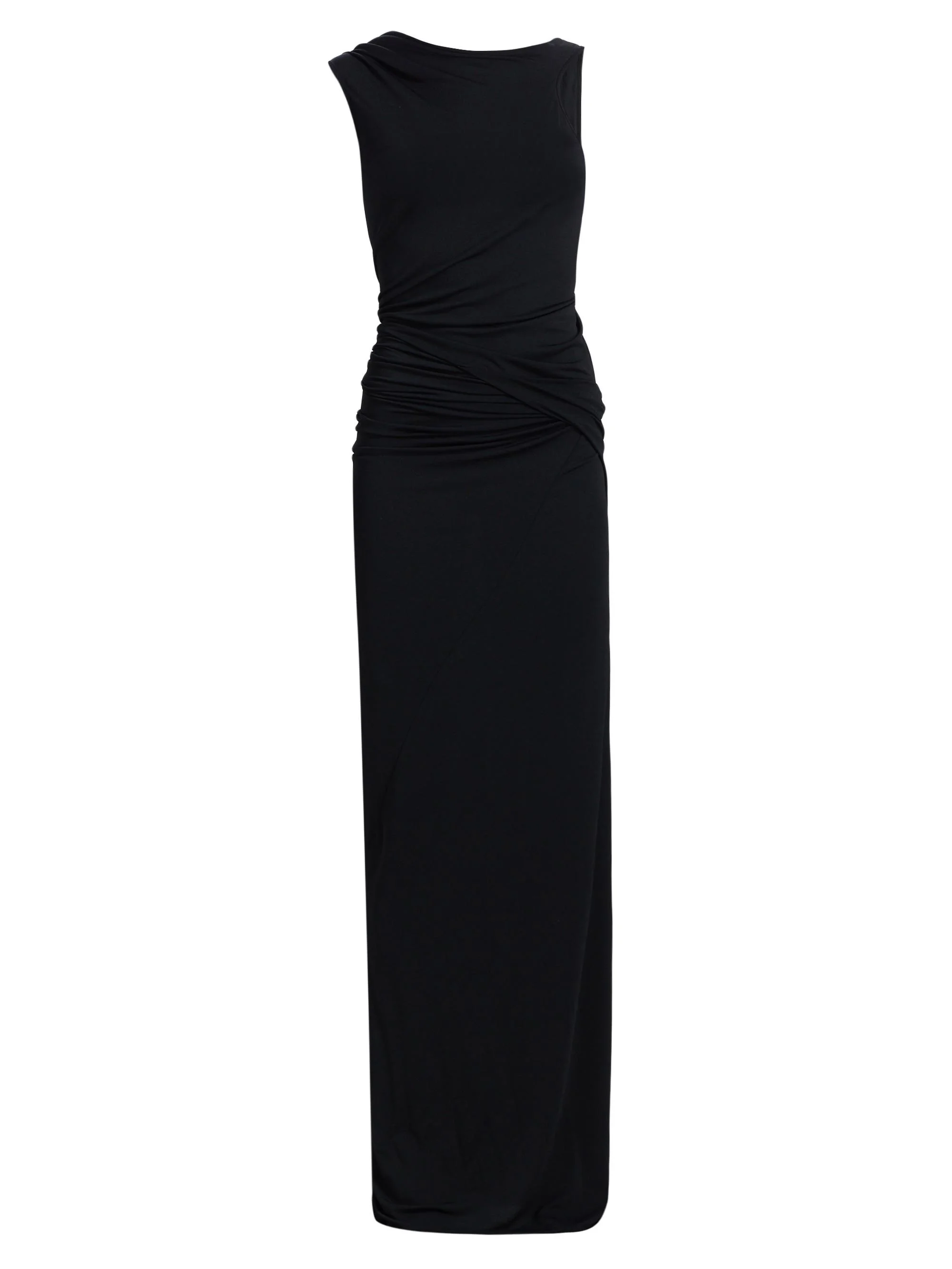 Women's Shailee Drape Column Gown - Black - 1