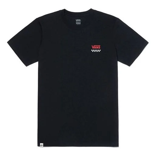 (WMNS) Vans Skateboard Logo Printing Short Sleeve Black VN0A4BRQBLK - 1