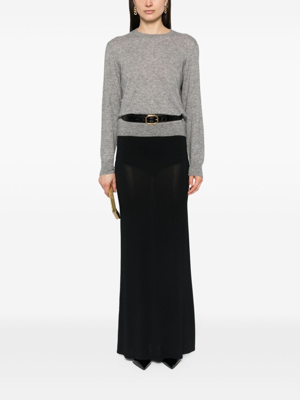 mÃ©lange cashmere-blend jumper - 2