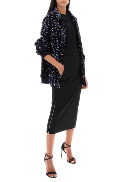 BLAZÉ MILANO AILEEN CHABO SEQUINED BOMBER JACKET outlook