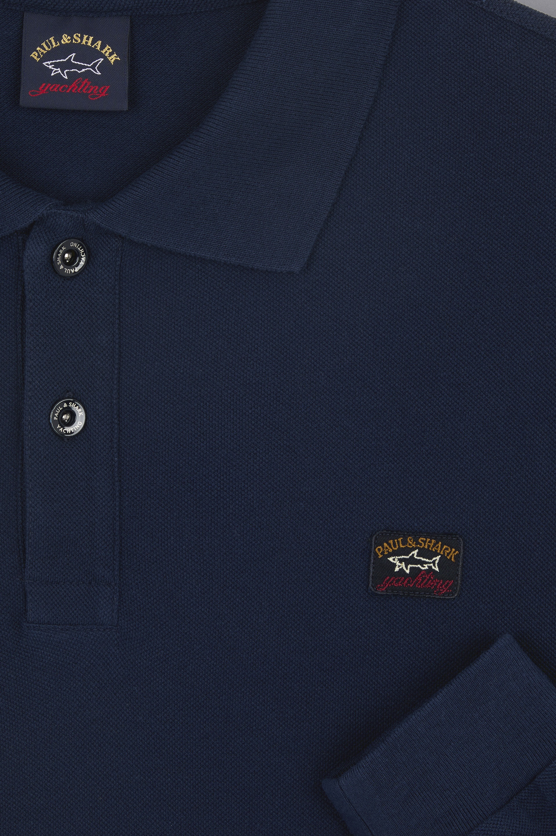 COTTON PIQUÉ POLO SHIRT WITH ICONIC BADGE - 5