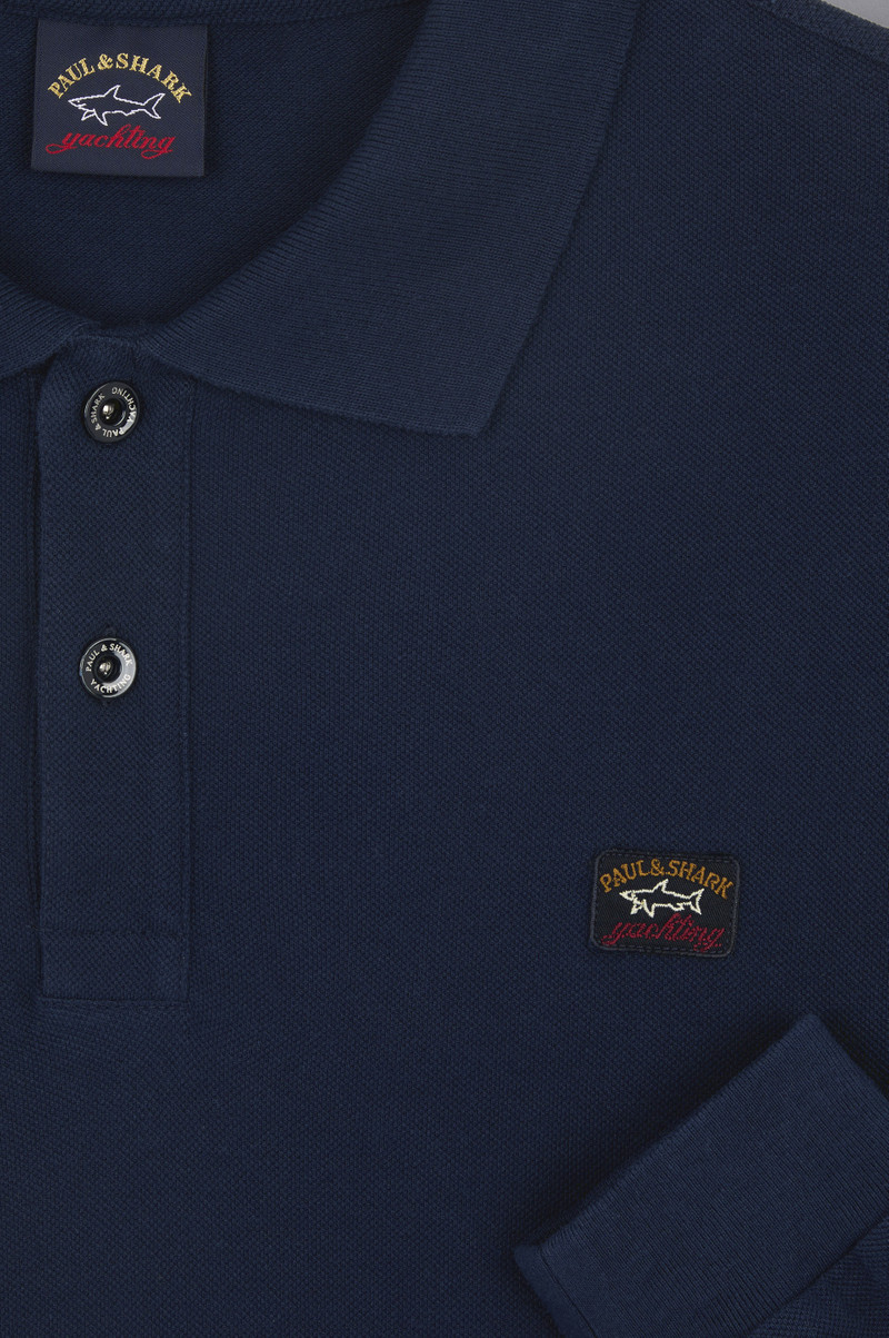 COTTON PIQUÉ POLO SHIRT WITH ICONIC BADGE 5