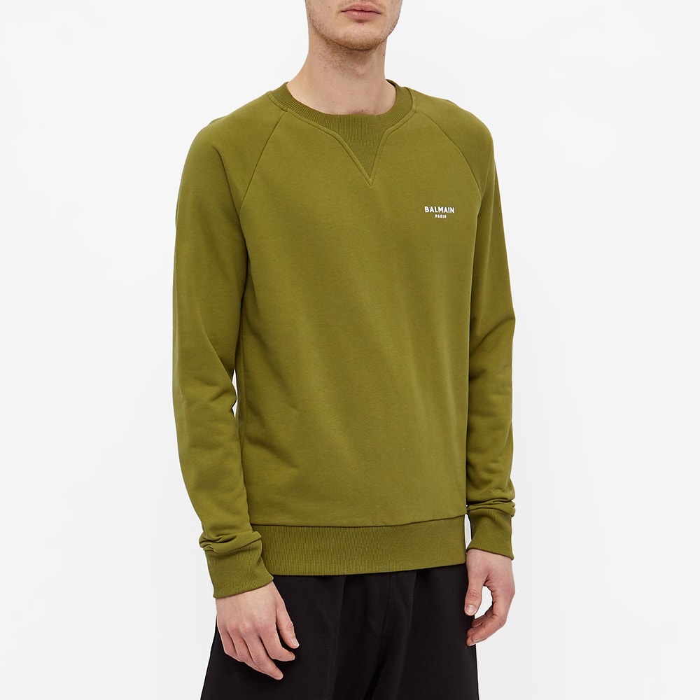 Balmain Flocked Logo Sweat - 4