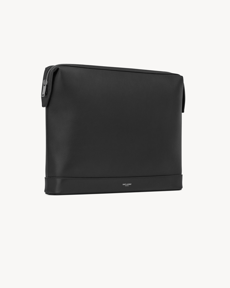 SAINT LAURENT PARIS POUCH IN LEATHER 4