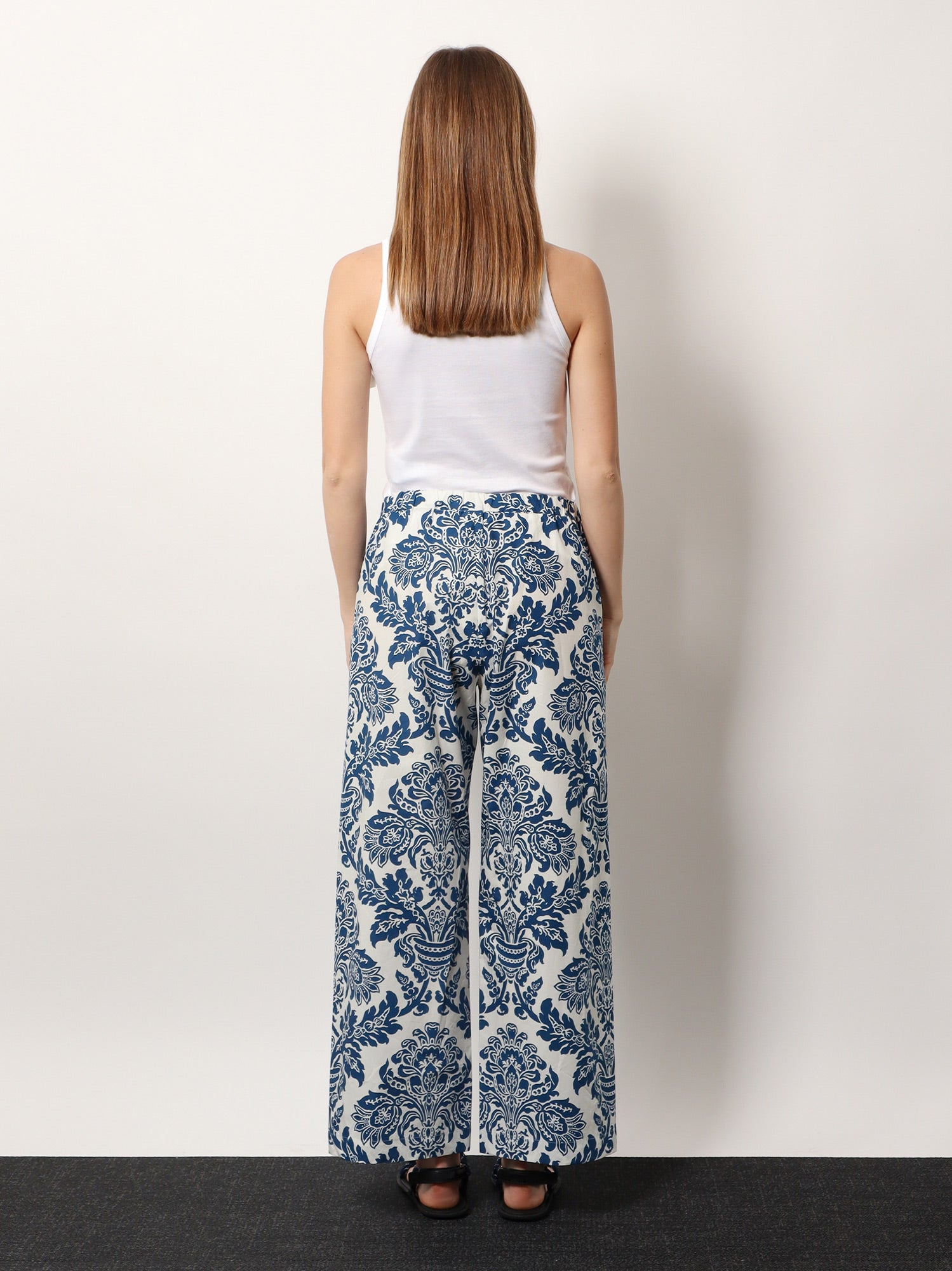 'S Max Mara Merano Cotton Trouser With Floral Print - 3