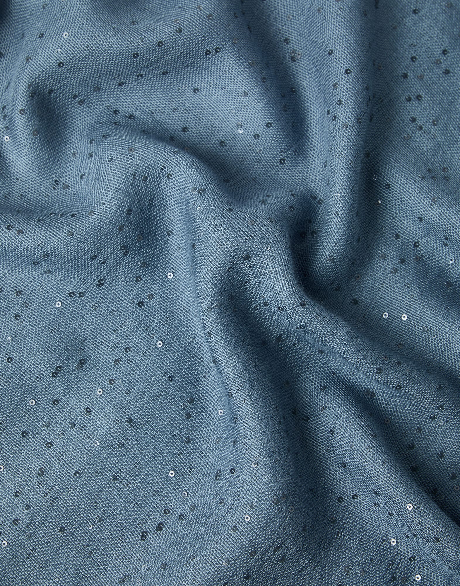 Lightweight cashmere and silk Diamond yarn knit scarf - 3