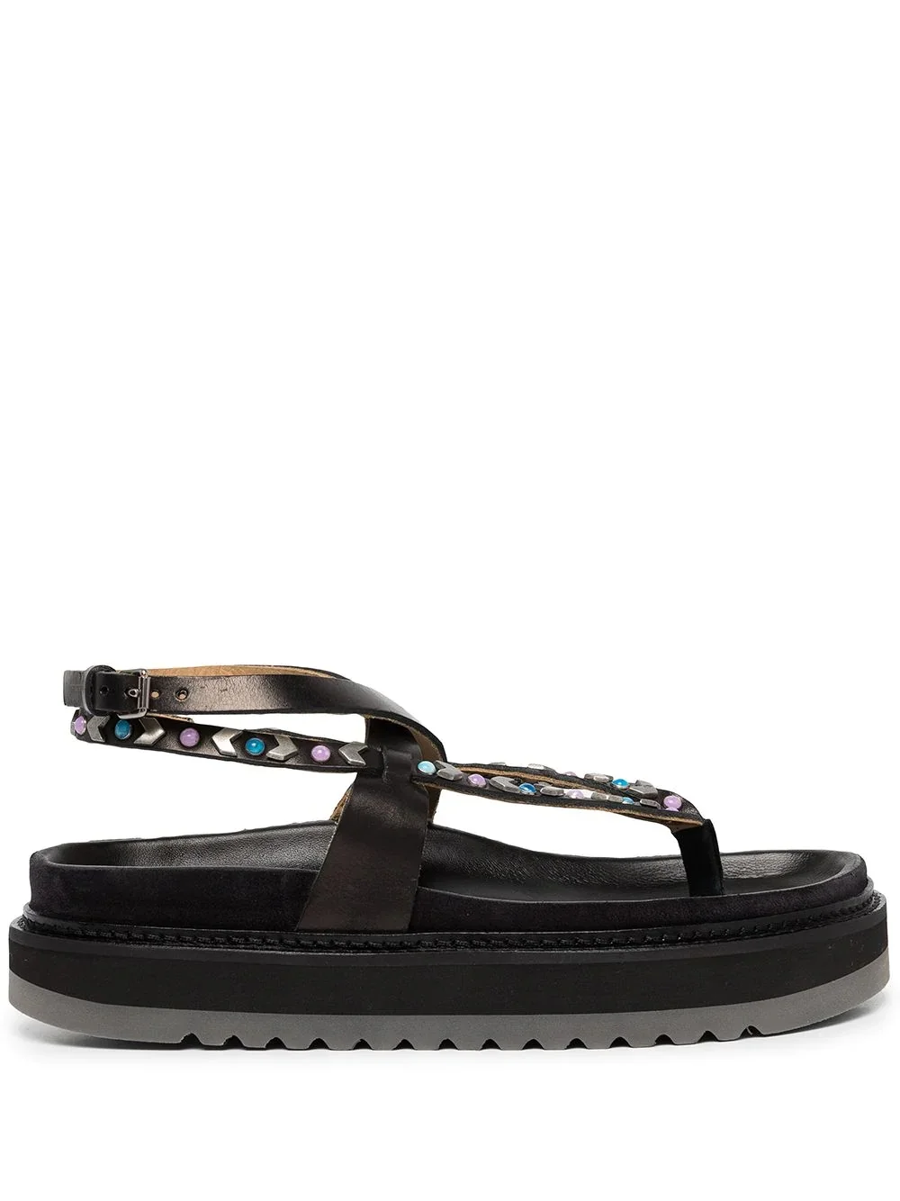 stud-embellished thong-strap sandals - 1