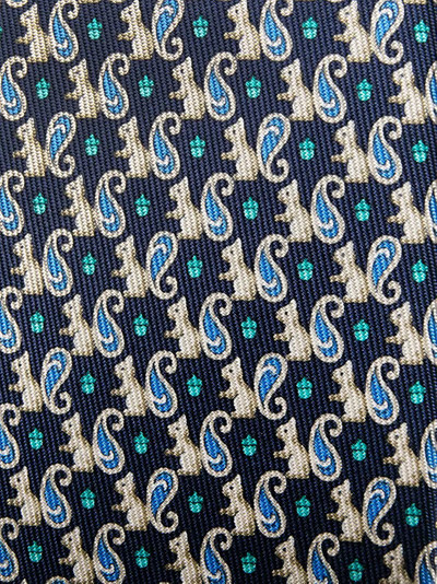 Salvatore Ferragamo animal-print silk tie outlook