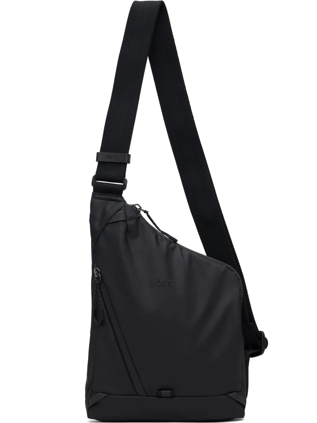 Black Coated Canvas Bag - 1