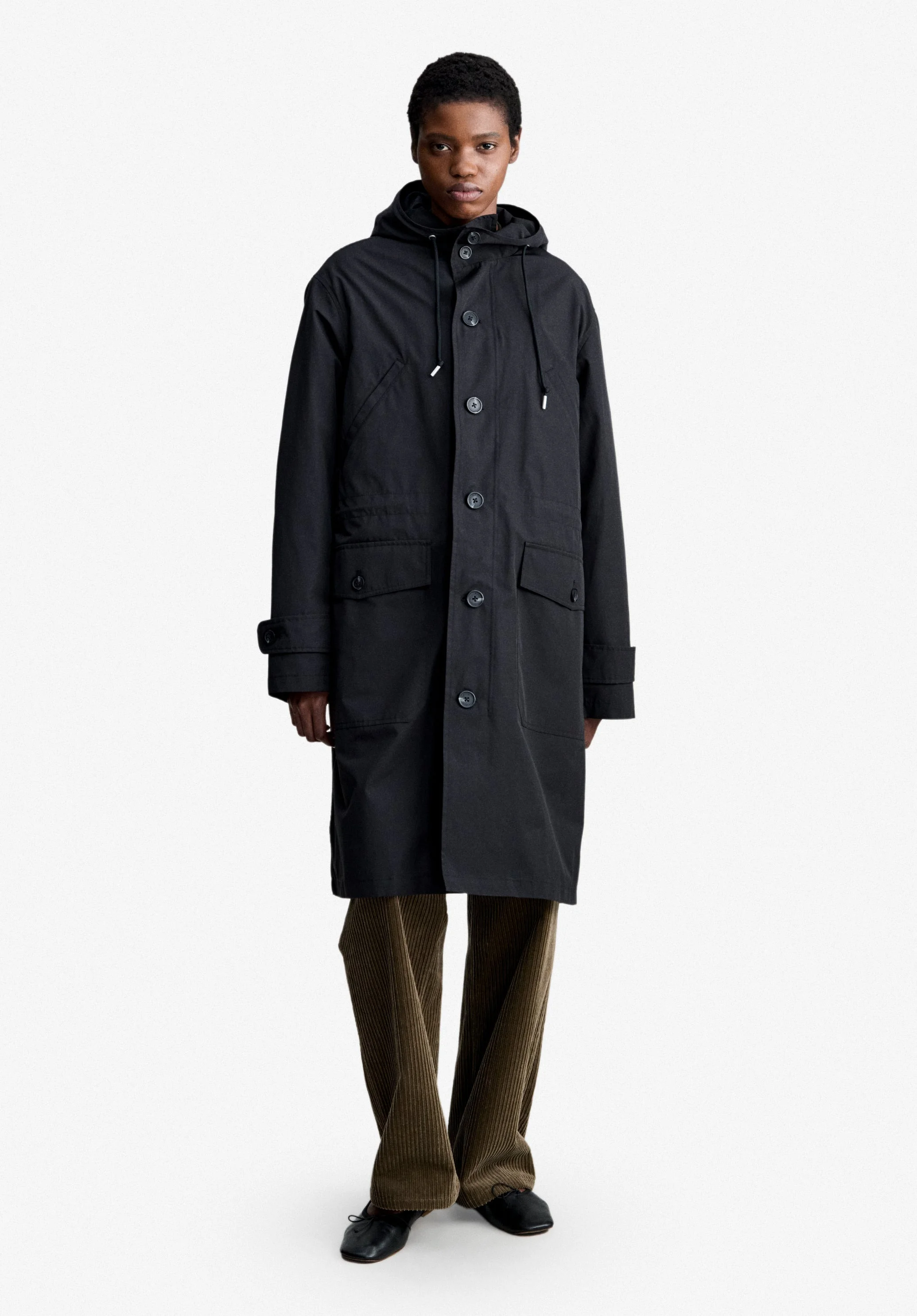GREGORY PARKA - BLACK WATER-REPELLENT PARKA - 1