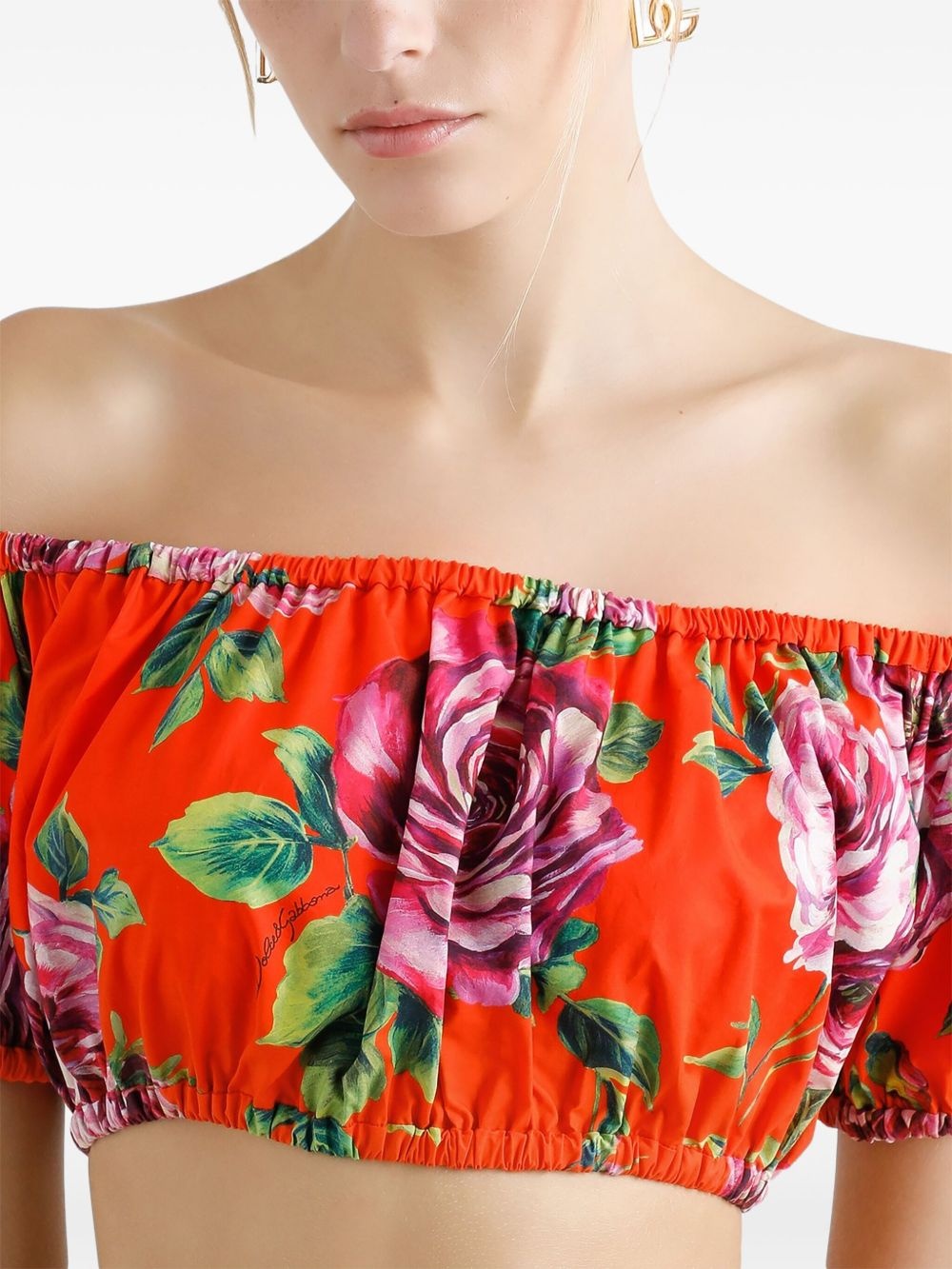 floral-print top - 4