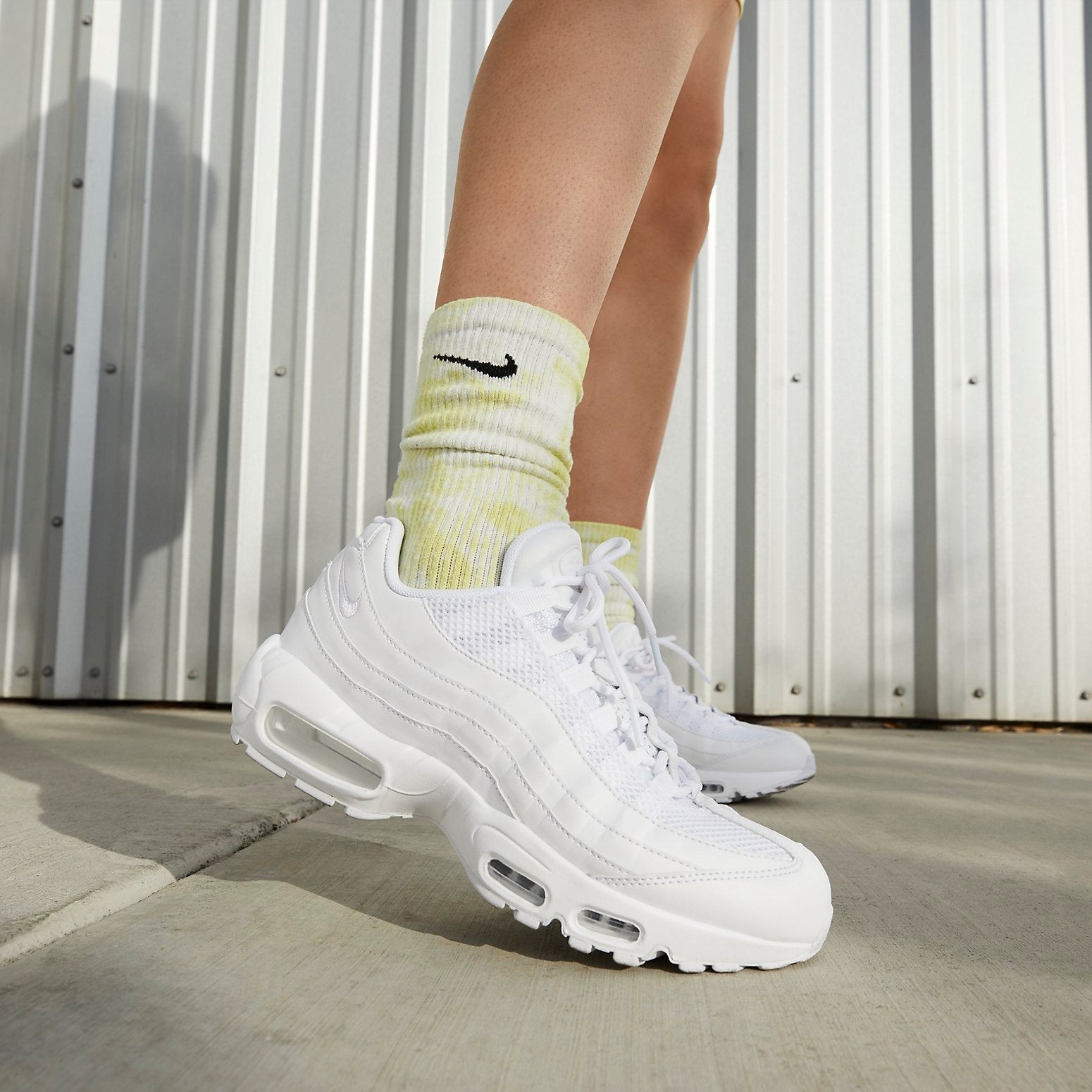 (WMNS) Nike Air Max 95 Next Nature 'Triple White' DH8015-100 - 6