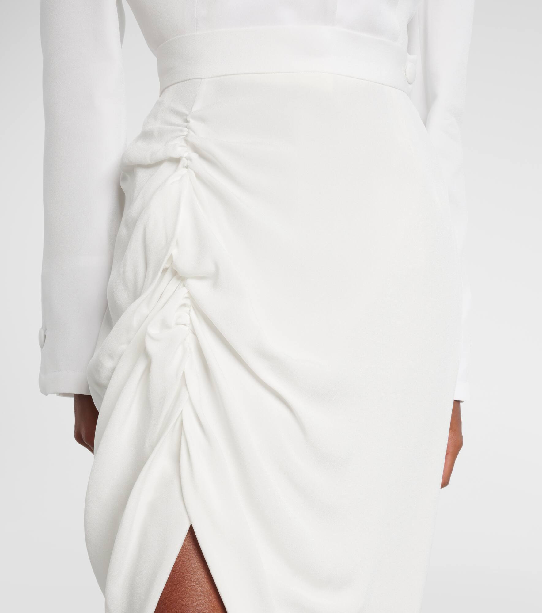 Draped maxi skirt - 4