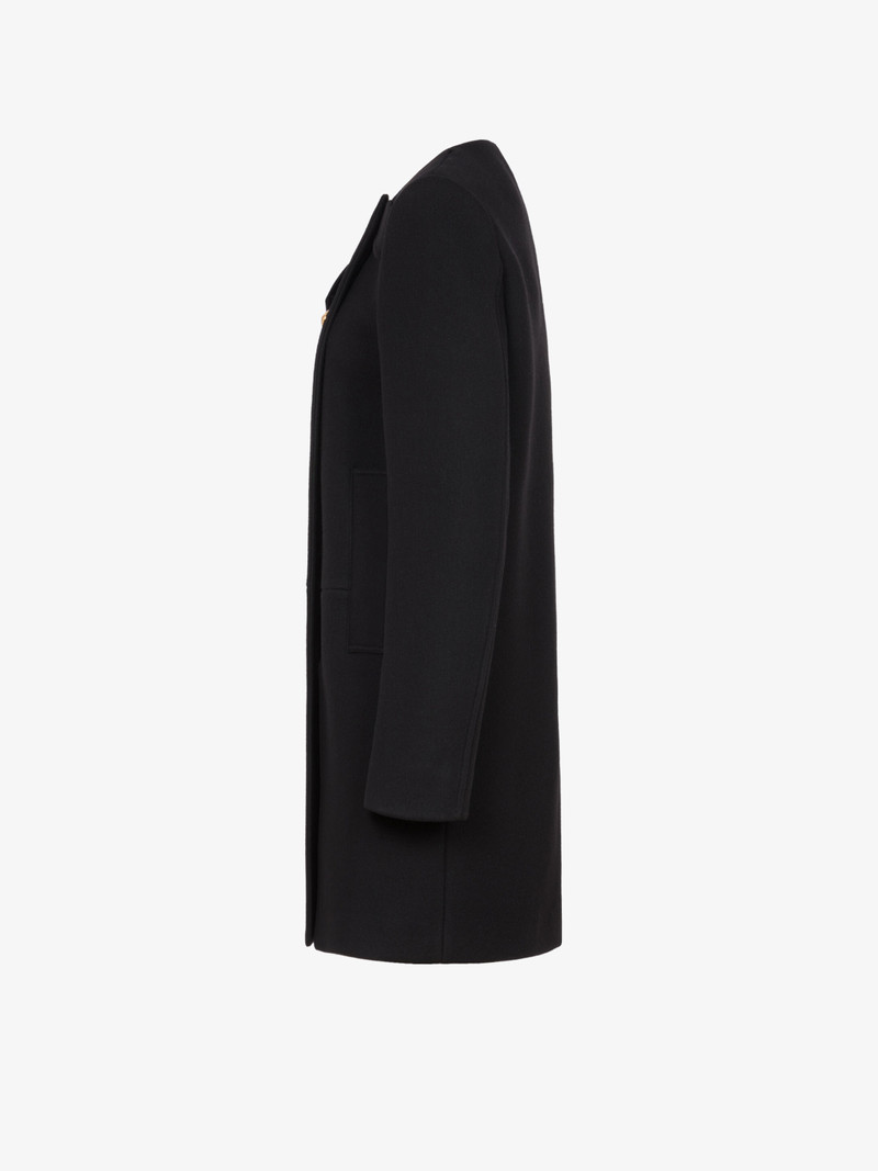 Hooded coat with 4G dagger buttons 3