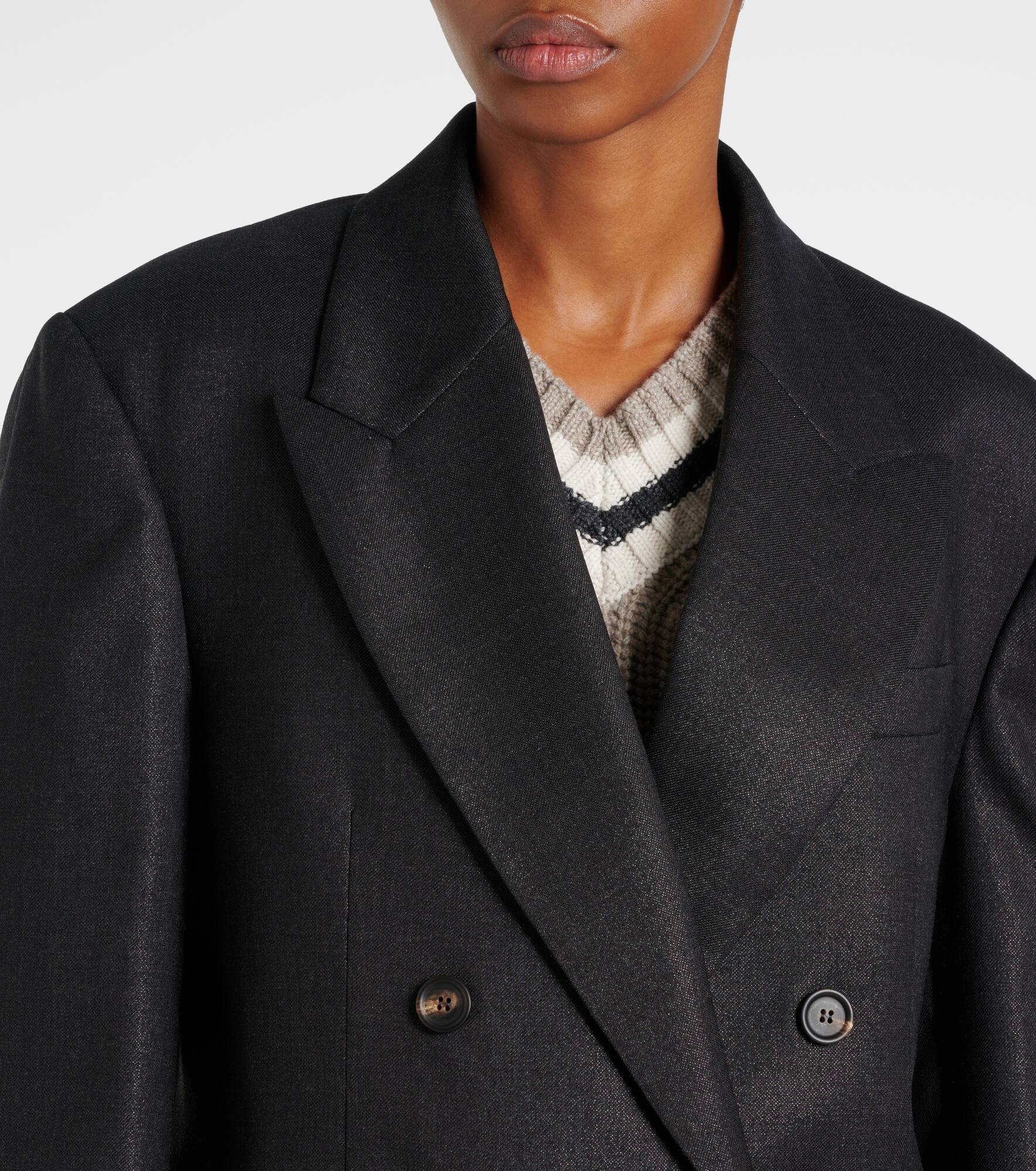 Wool-blend blazer - 4