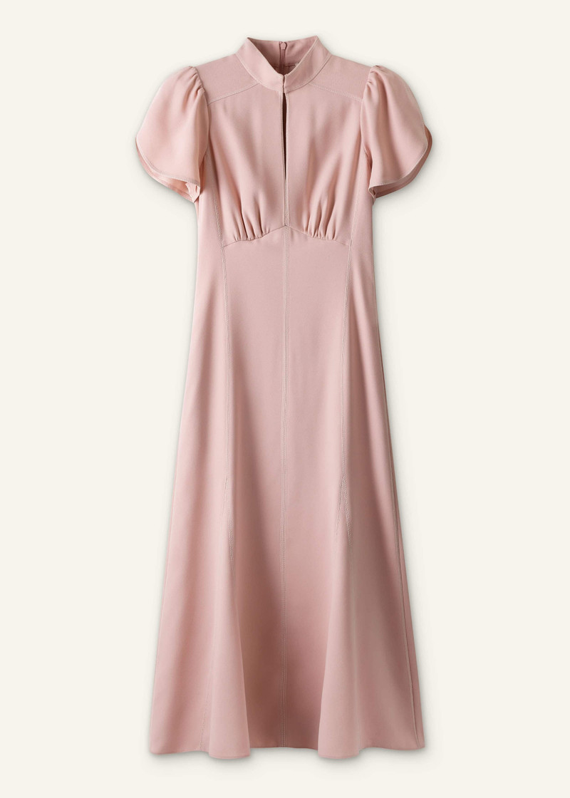 Topstitch Midi Dress - 1