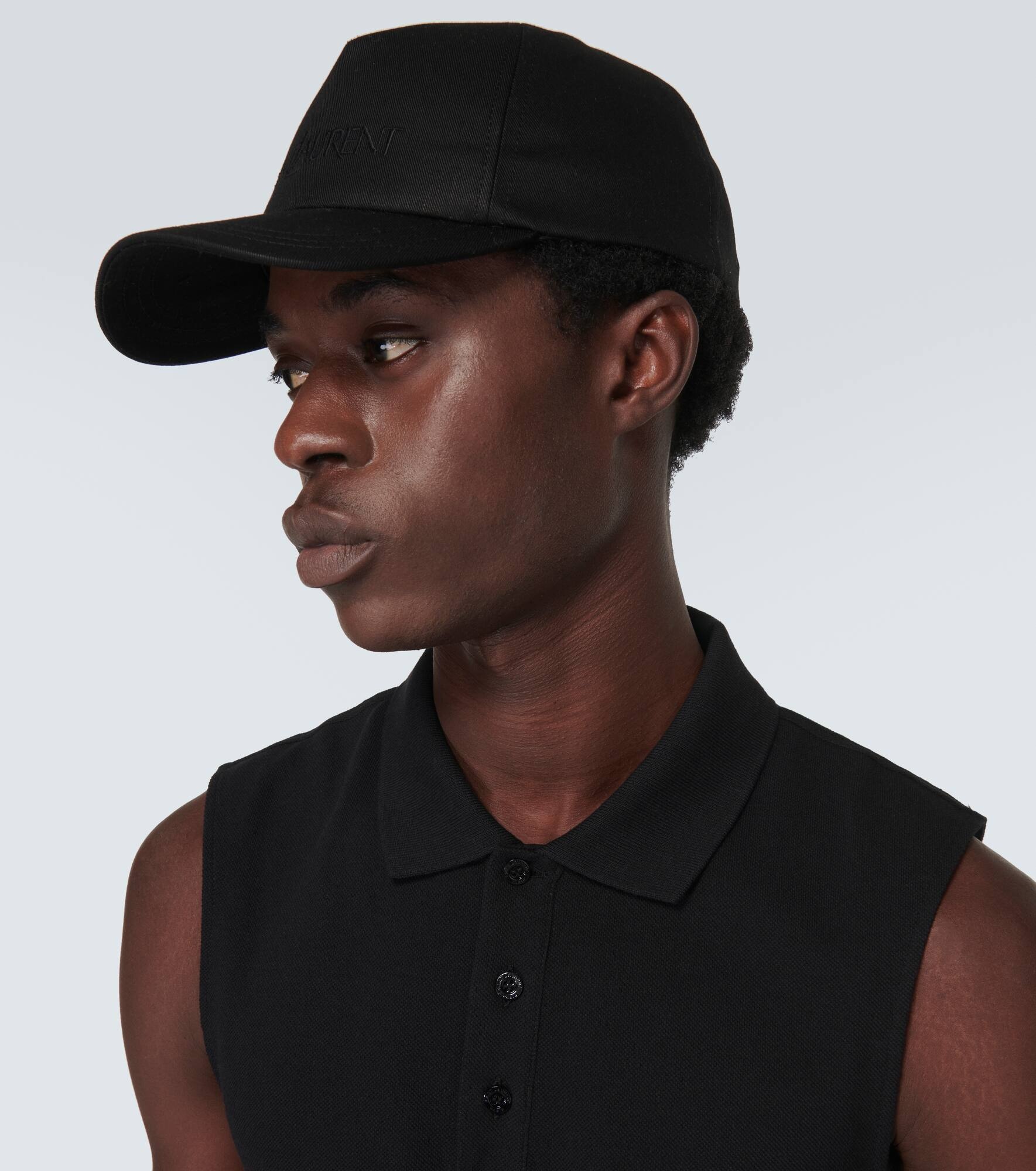 Logo gabardine baseball cap - 3