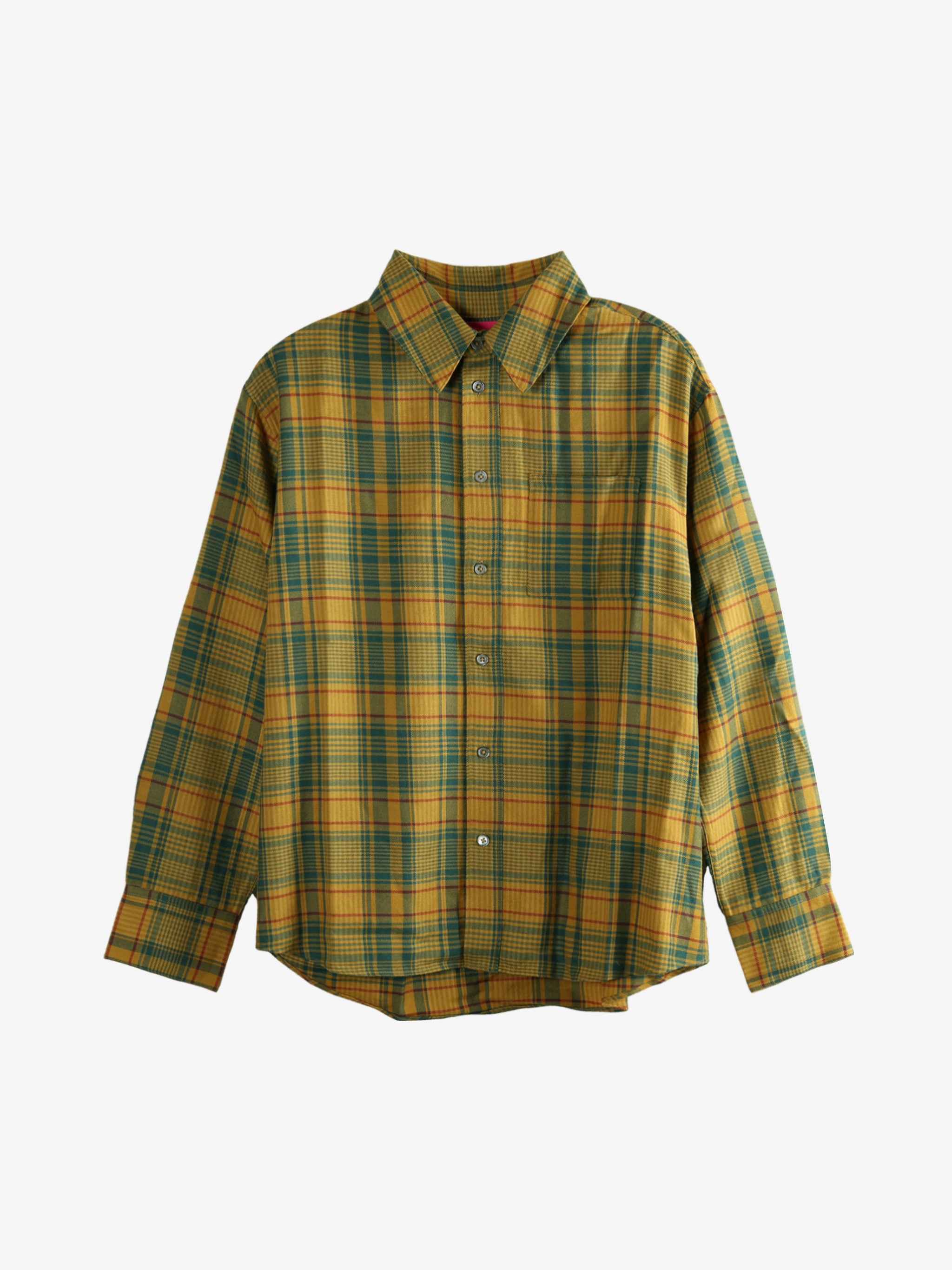 THE ELDER STATESMAN - Men Plaid Pashmina Big Shirt - 4