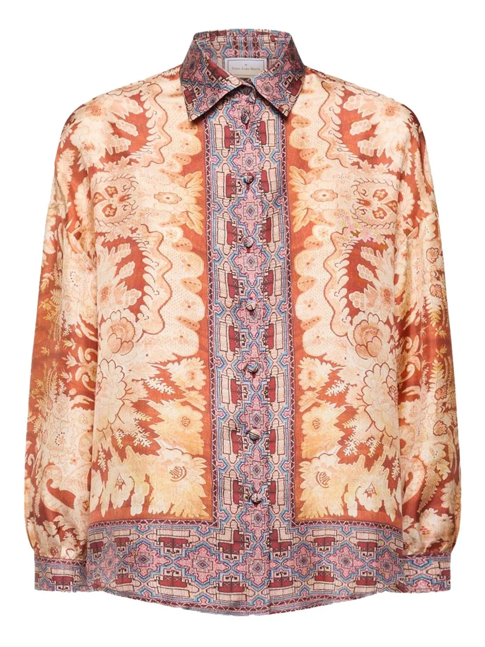 paisley-print button-down shirt - 1