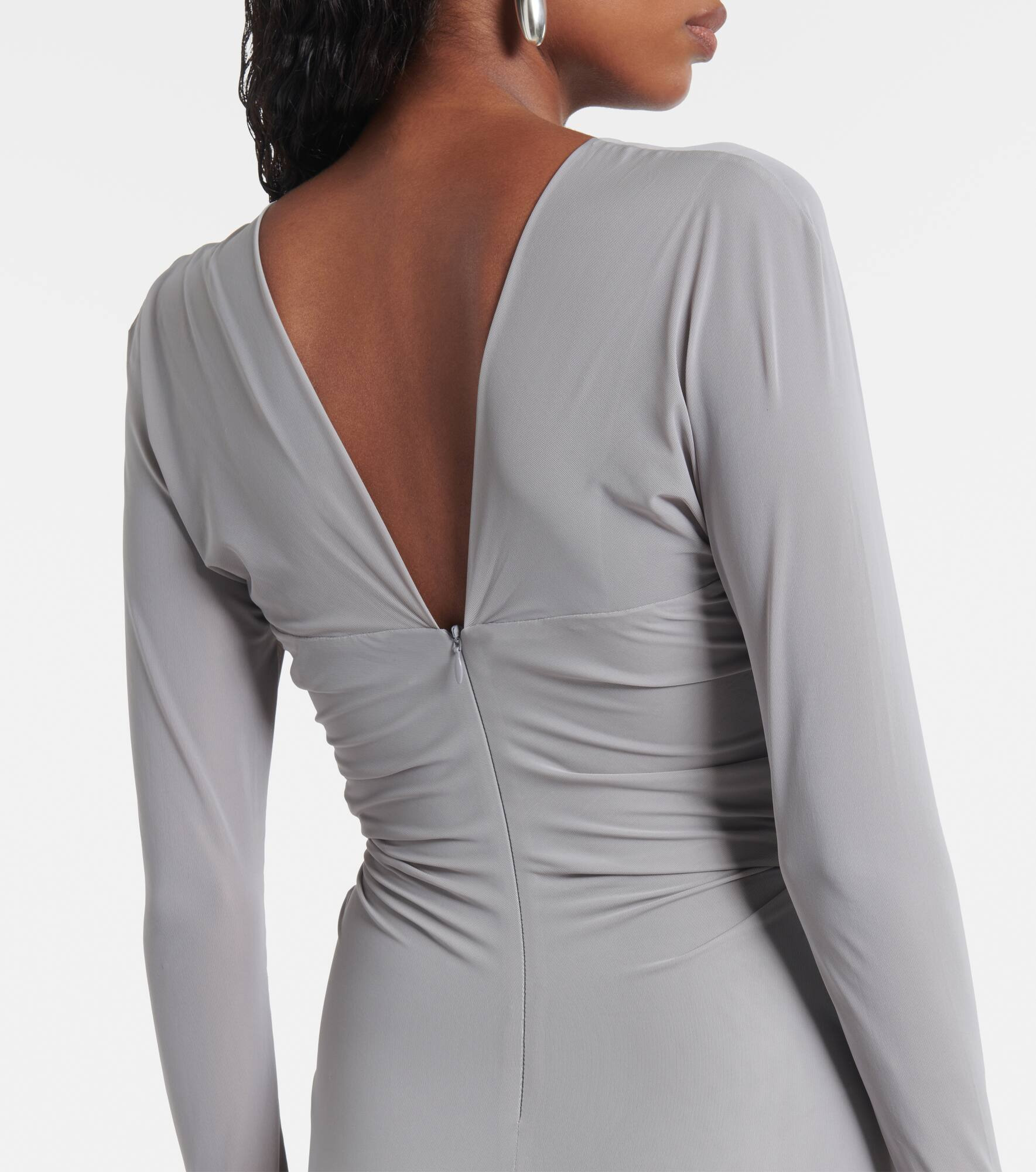 Molded Venus cutout mesh maxi dress - 6
