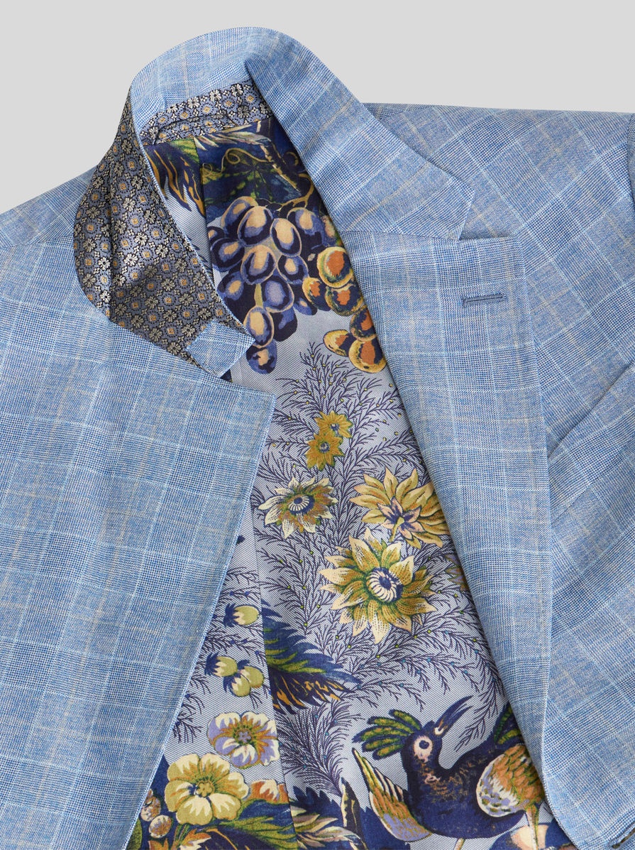 CHECK WOOL JACQUARD SUIT - 6