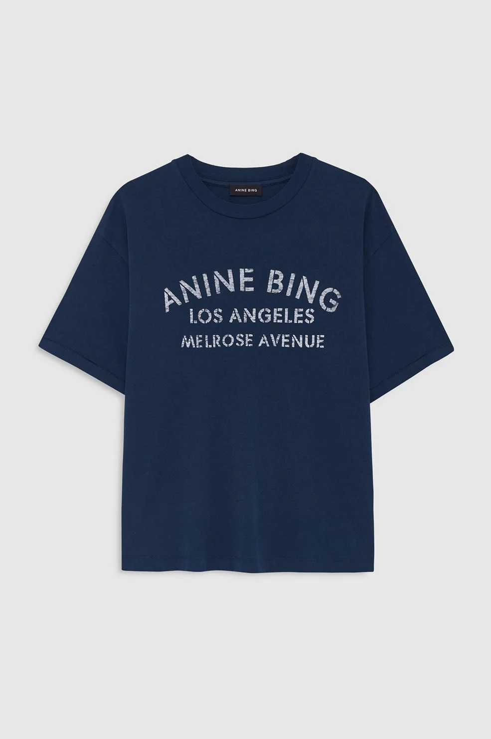 Cade Tee Melrose Stencil - Navy - 1