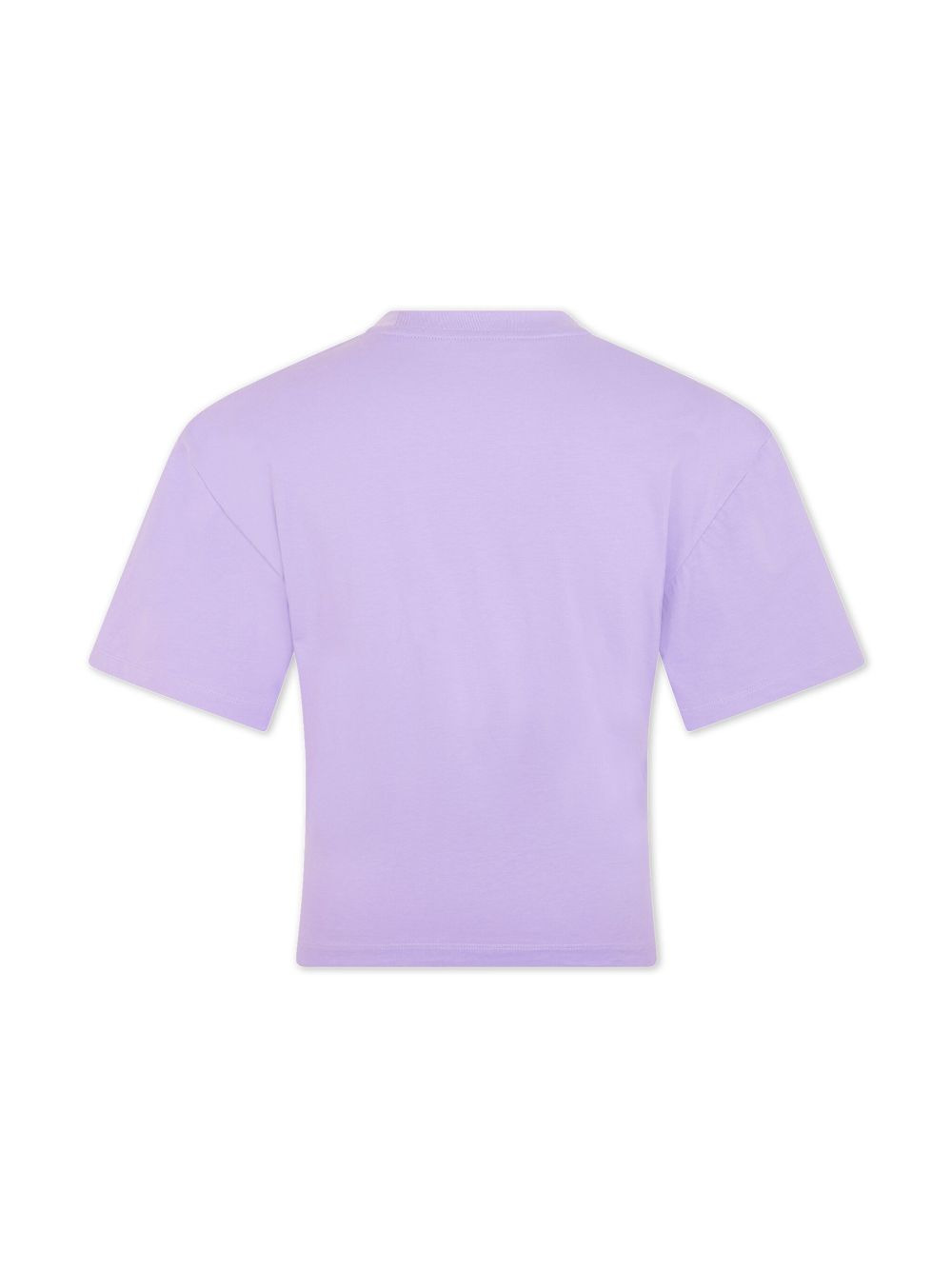 logo-embroidered cropped T-shirt - 5