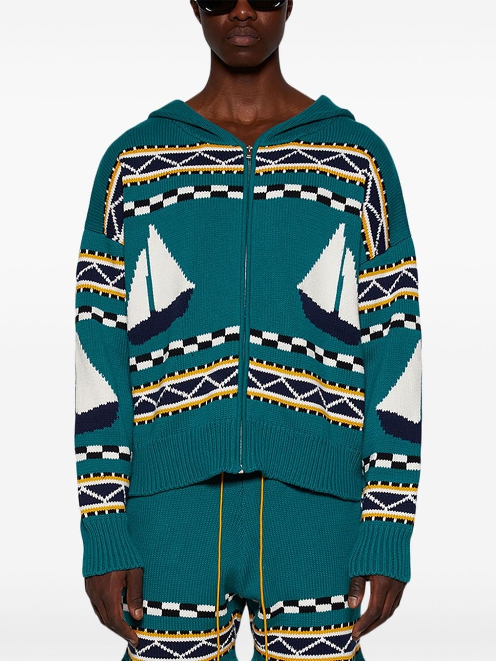 Bateau zip-up hoodie - 3