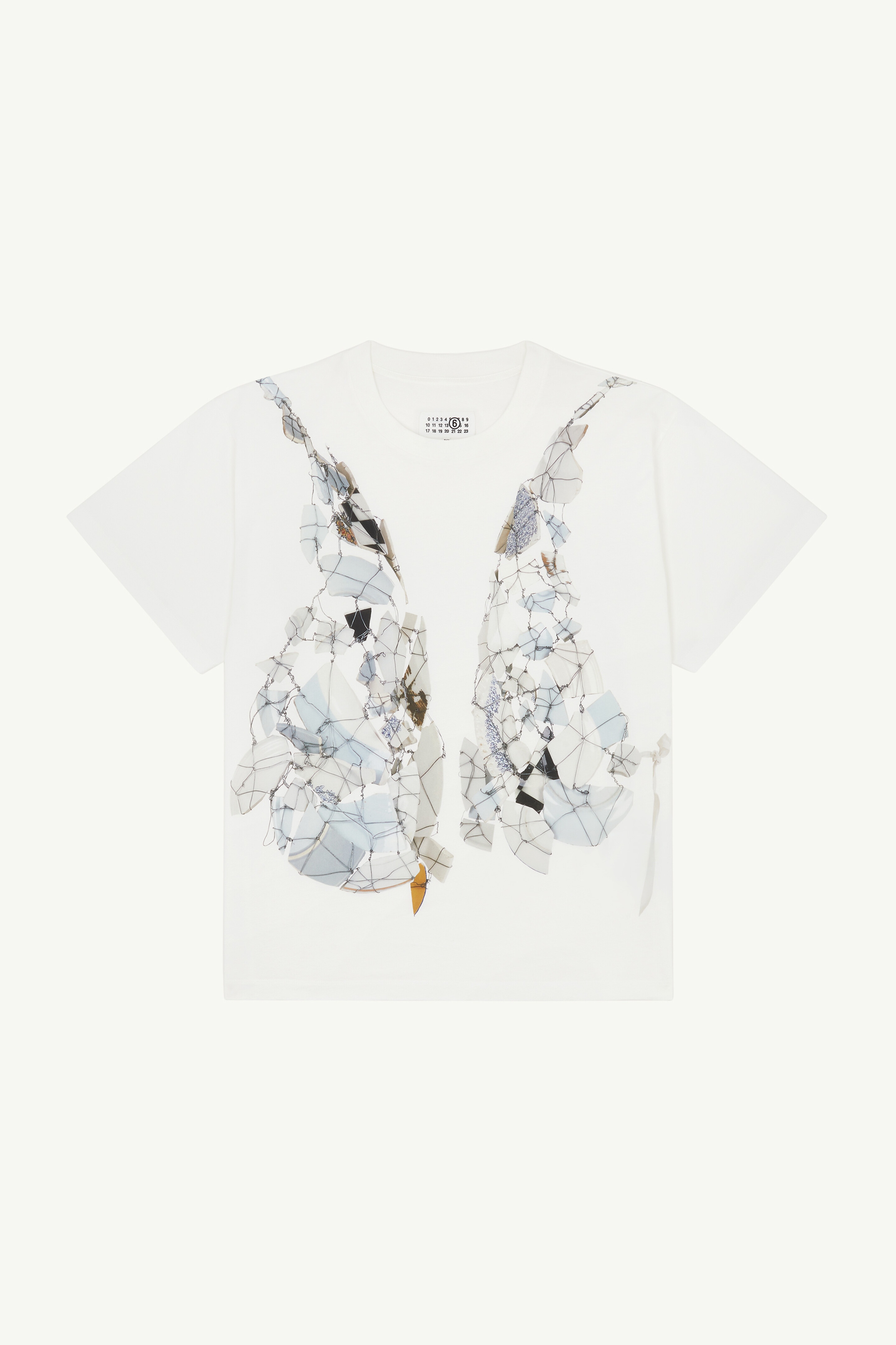Broken Plate Print T-shirt - 1