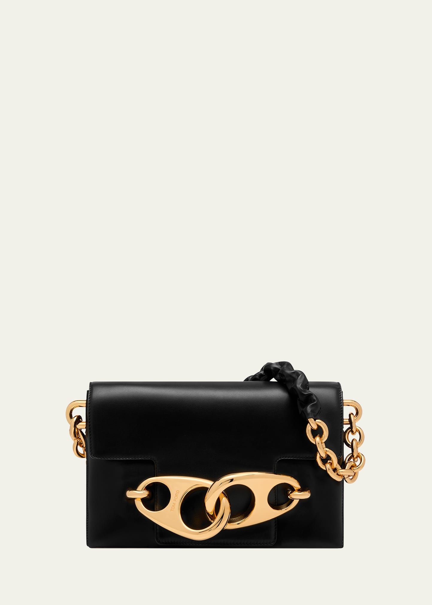 Carine Medium Leather Chain Shoulder Bag - 1