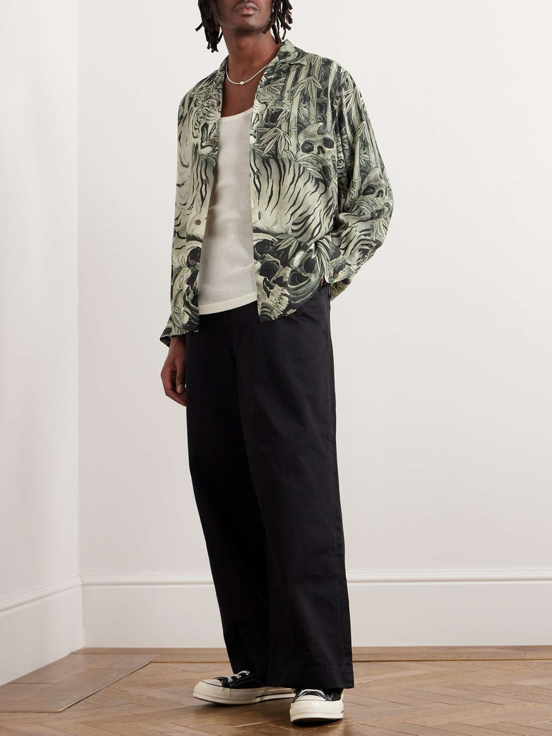 WACKO MARIA + Tim Lehi Camp-Collar Printed Poplin Shirt outlook